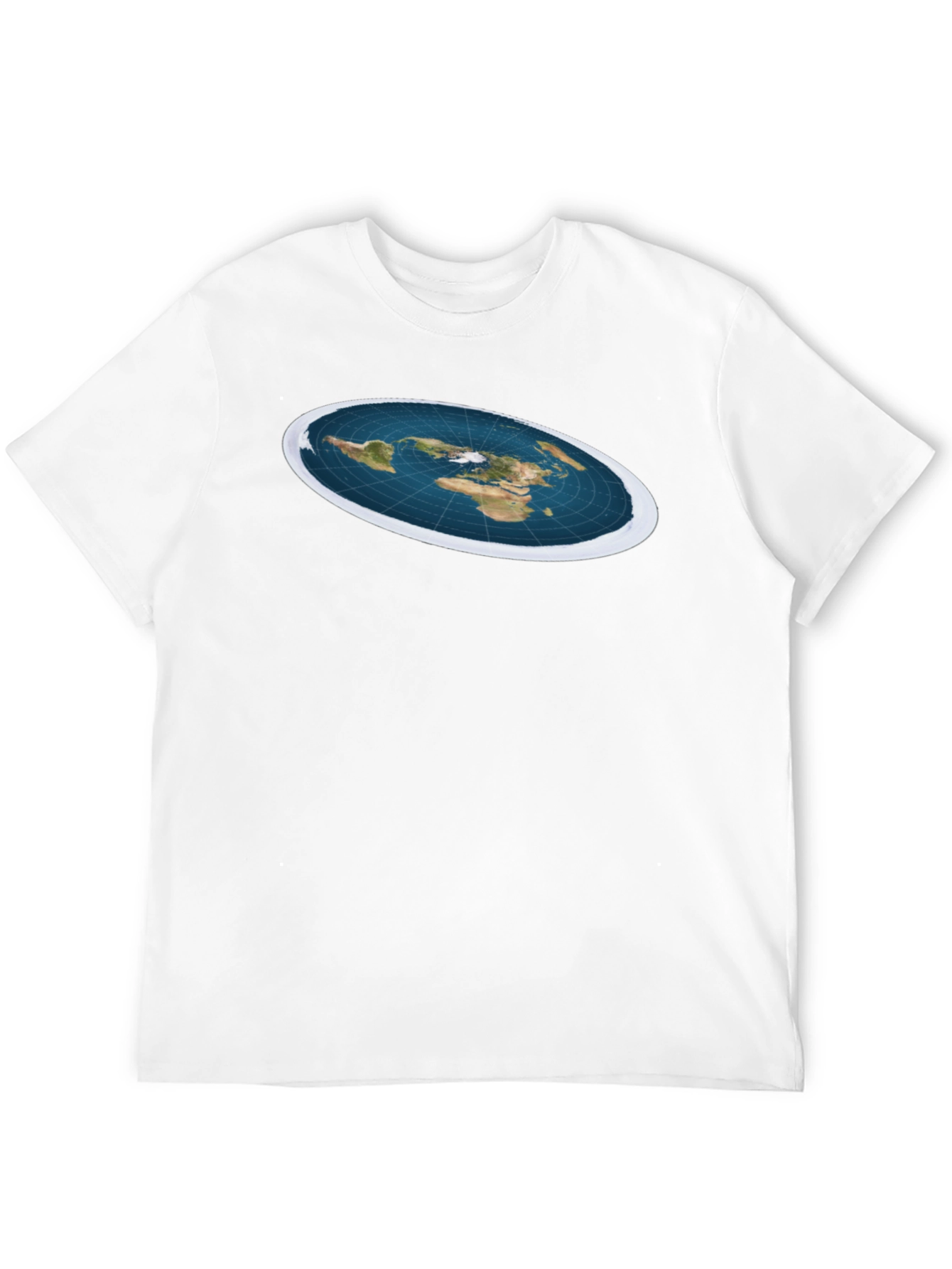 Black Flat Earth T-Shirt - Conspiracy Theory Tee view 12