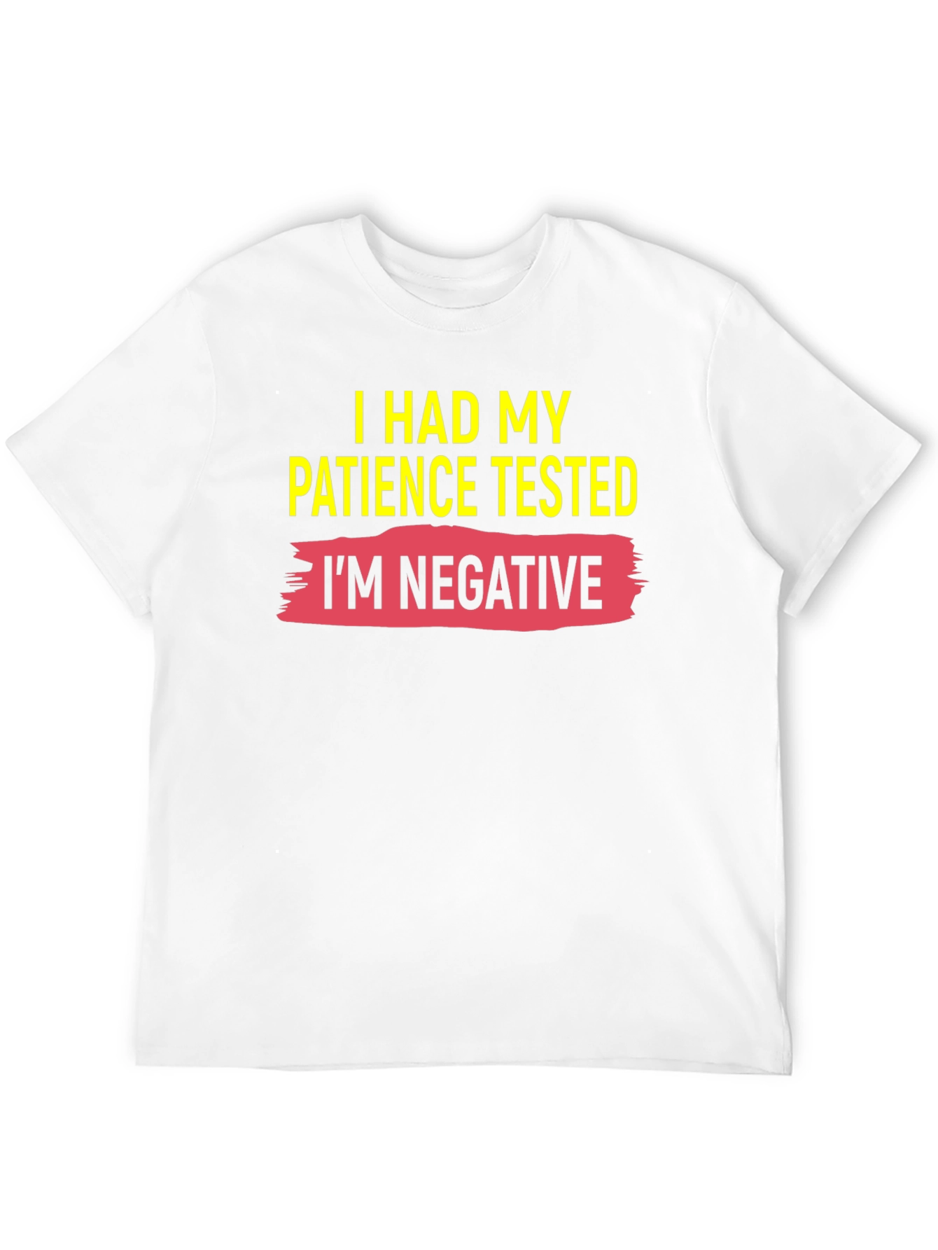 Black Humorous Patience Tested Black T-Shirt view 12