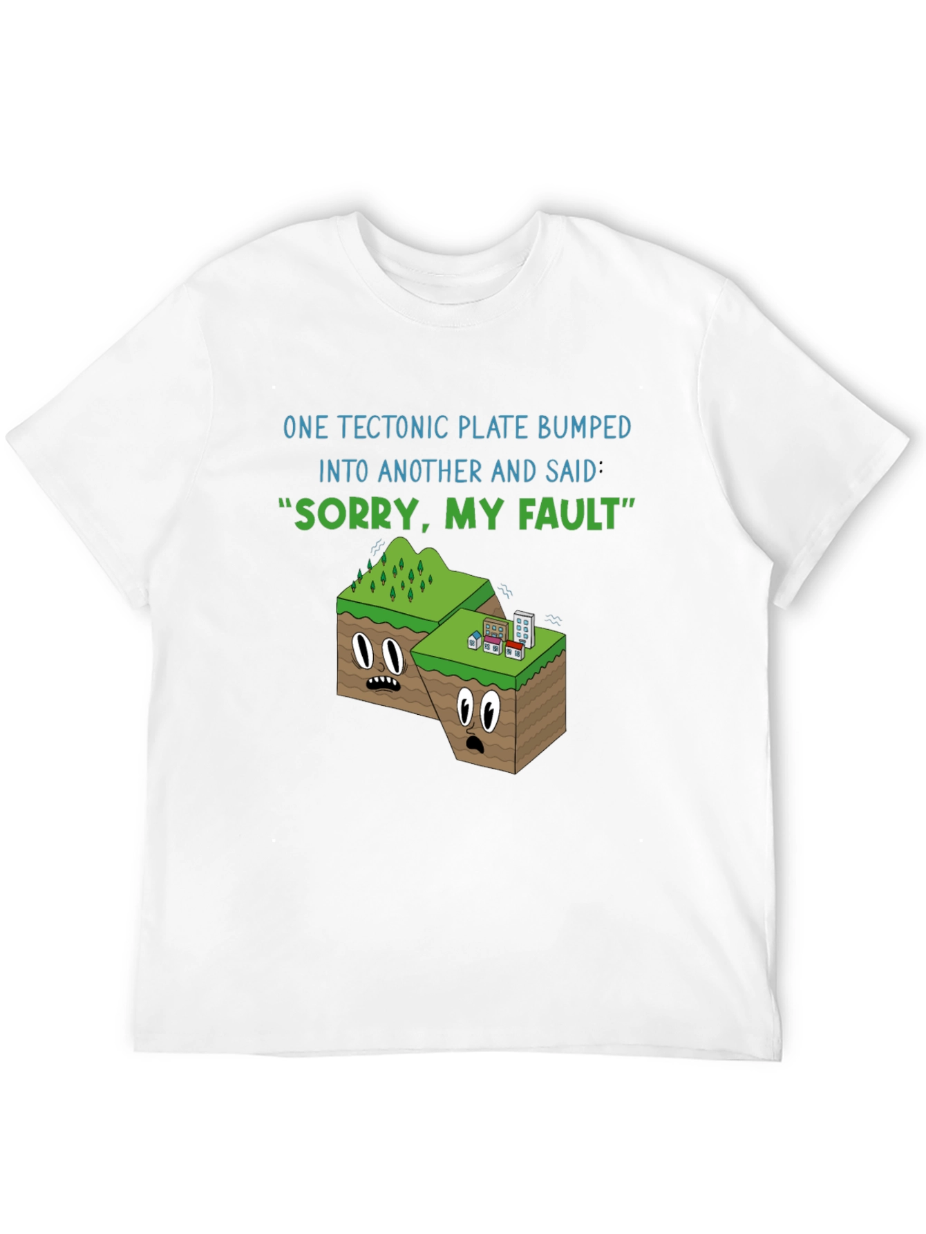 Black Tectonic Plate "Sorry My Fault" Graphic T-Shirt view 12
