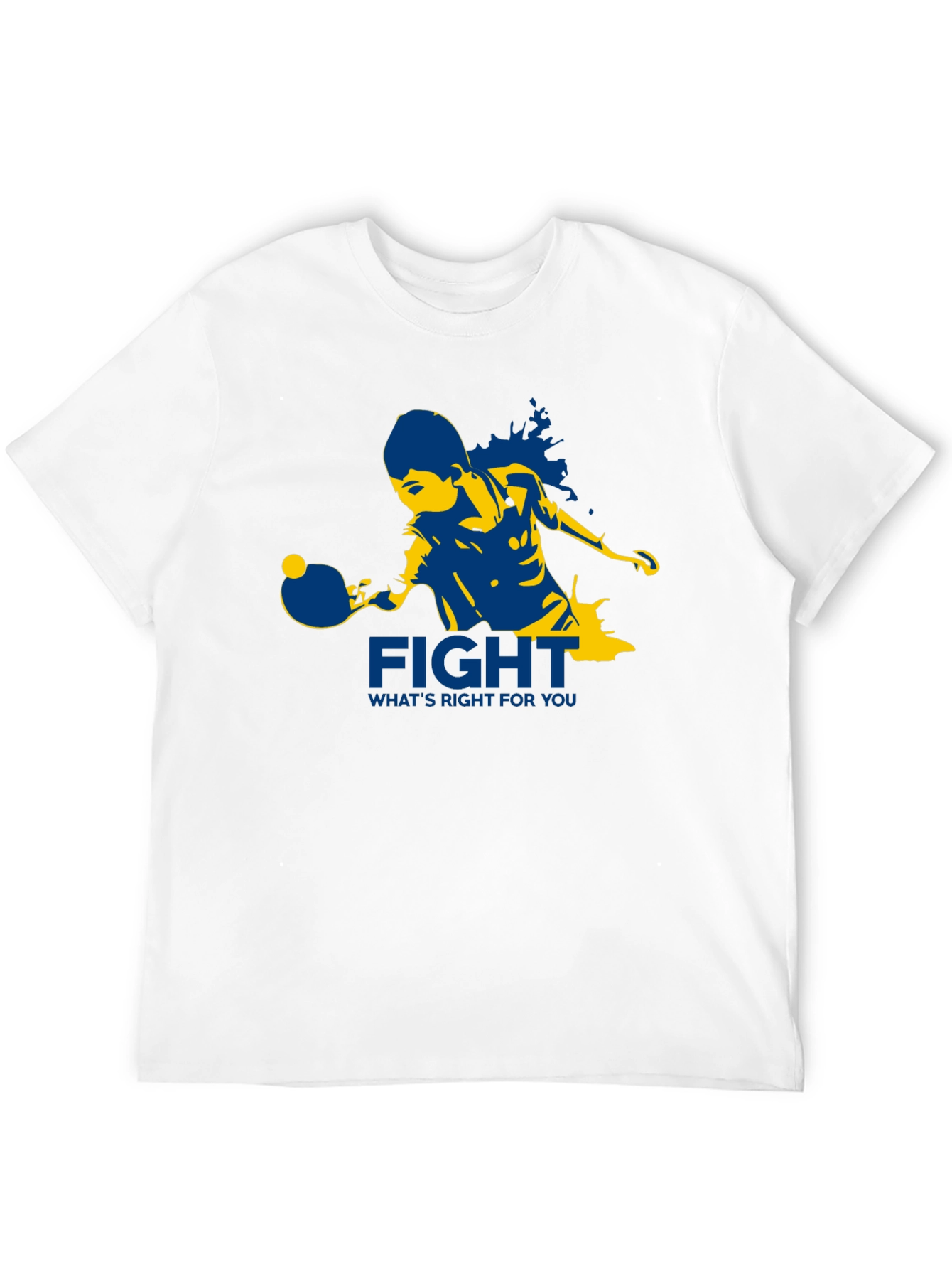 Black Fight For You T-Shirt | Table Tennis Graphic Tee view 12