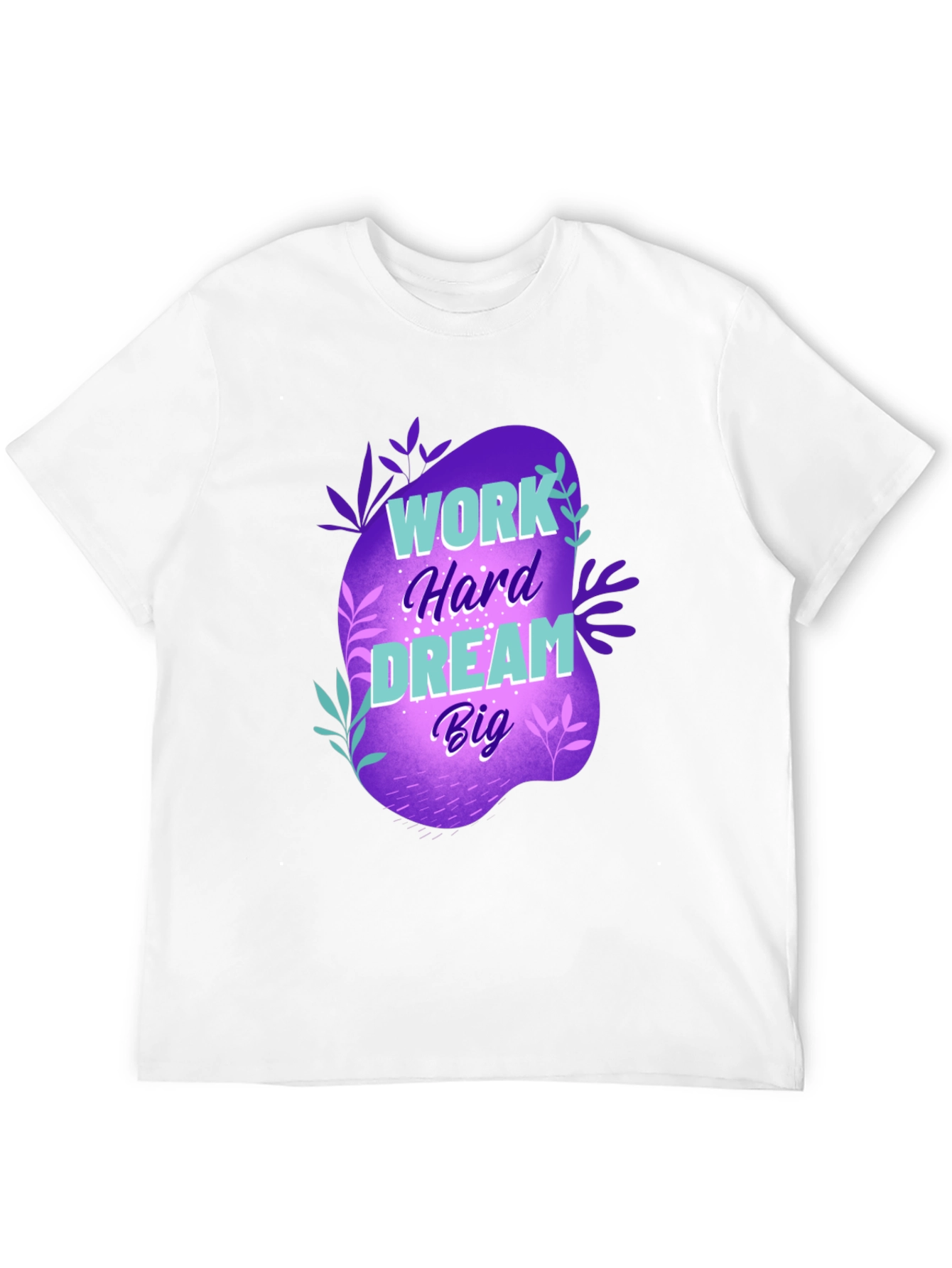 Black Work Hard Dream Big Graphic T-Shirt view 12