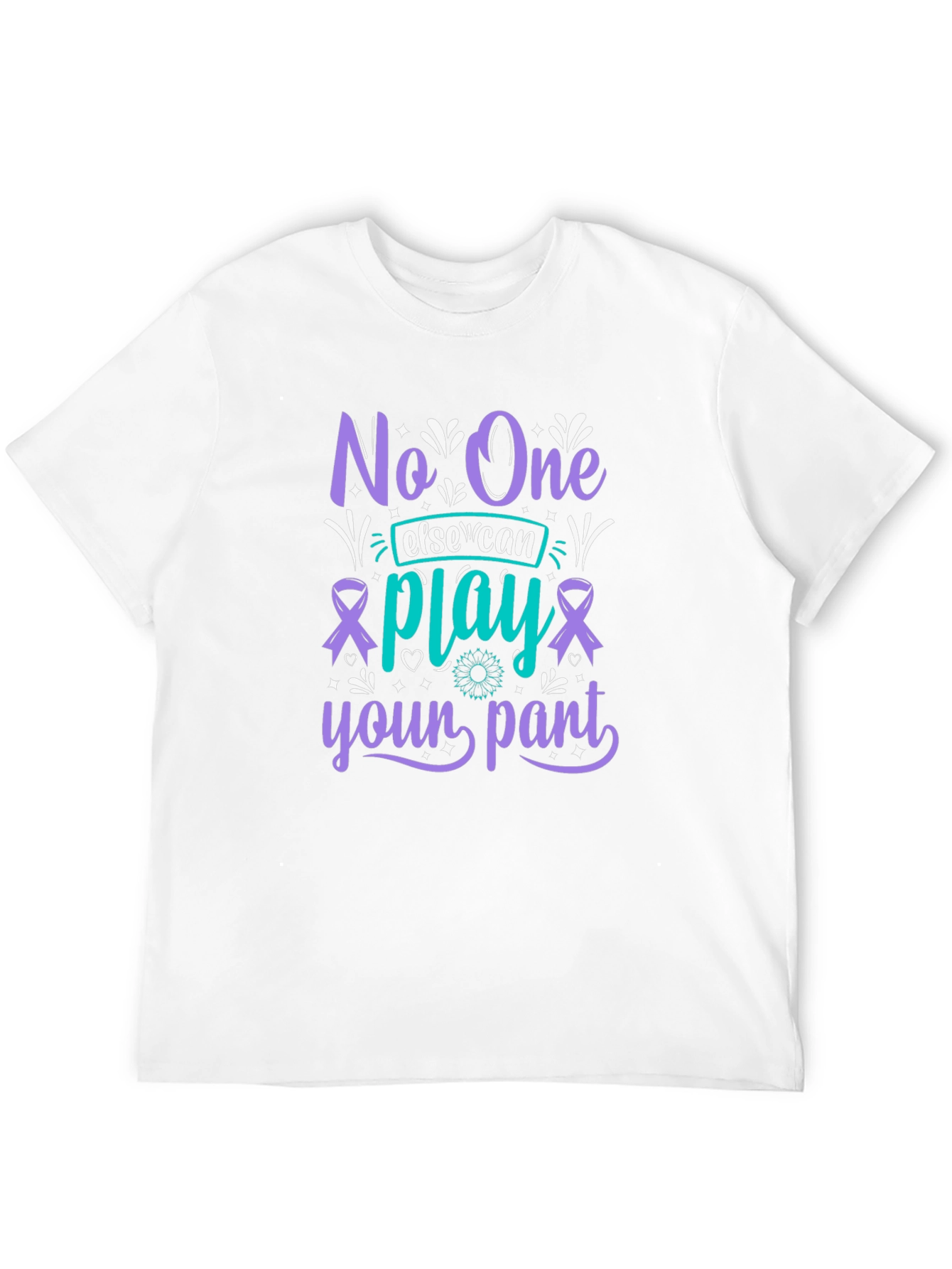 Black Unique Graphic T-Shirt - "No One Else Can Play Your Part" view 12