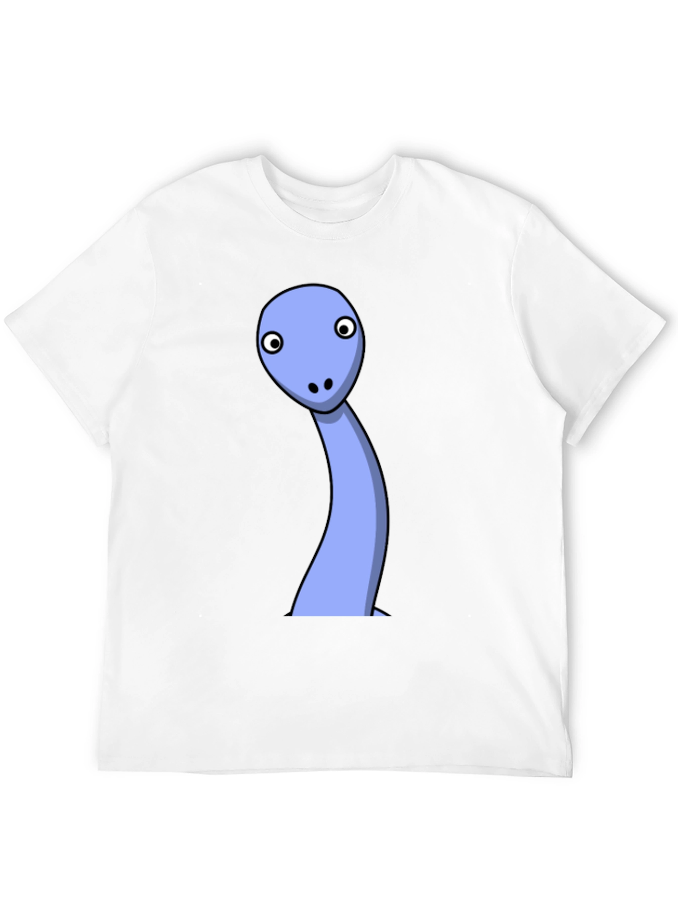 Black Cartoon Dinosaur Black T-Shirt view 12