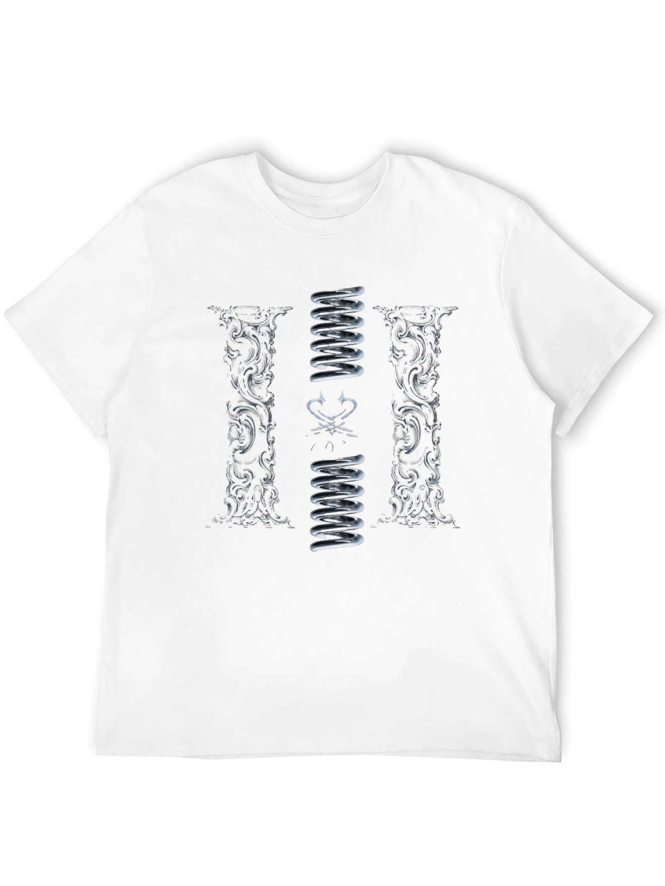 Black Stylish Graphic Print Tee - Black Cotton Blend Casual Wear view 12