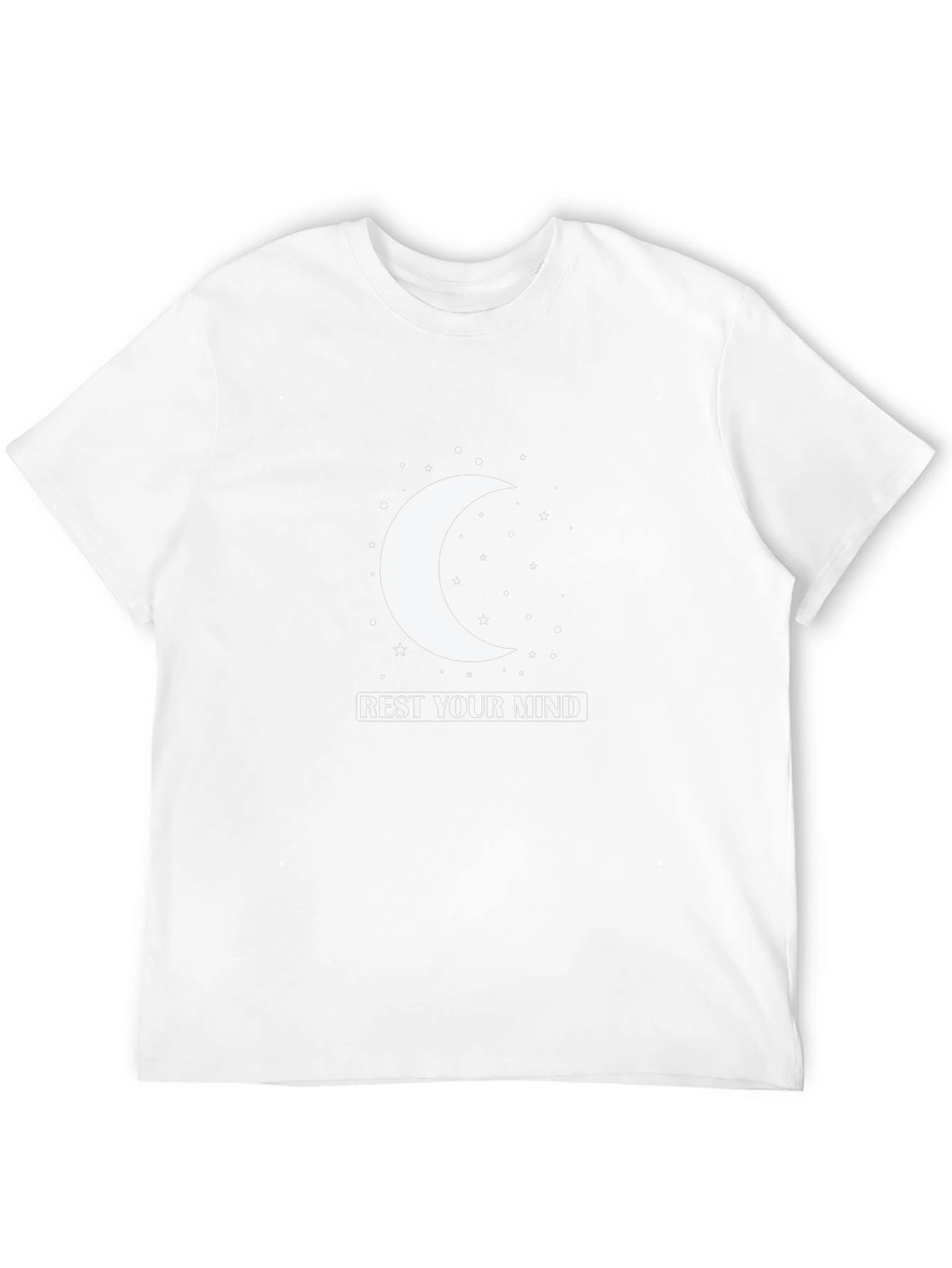 Black Rest Your Mind Crescent Moon Graphic Tee view 12