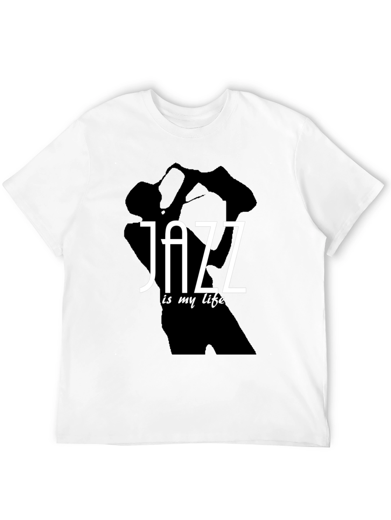 Black Jazz Is My Life T-Shirt - Black Graphic Tee view 12