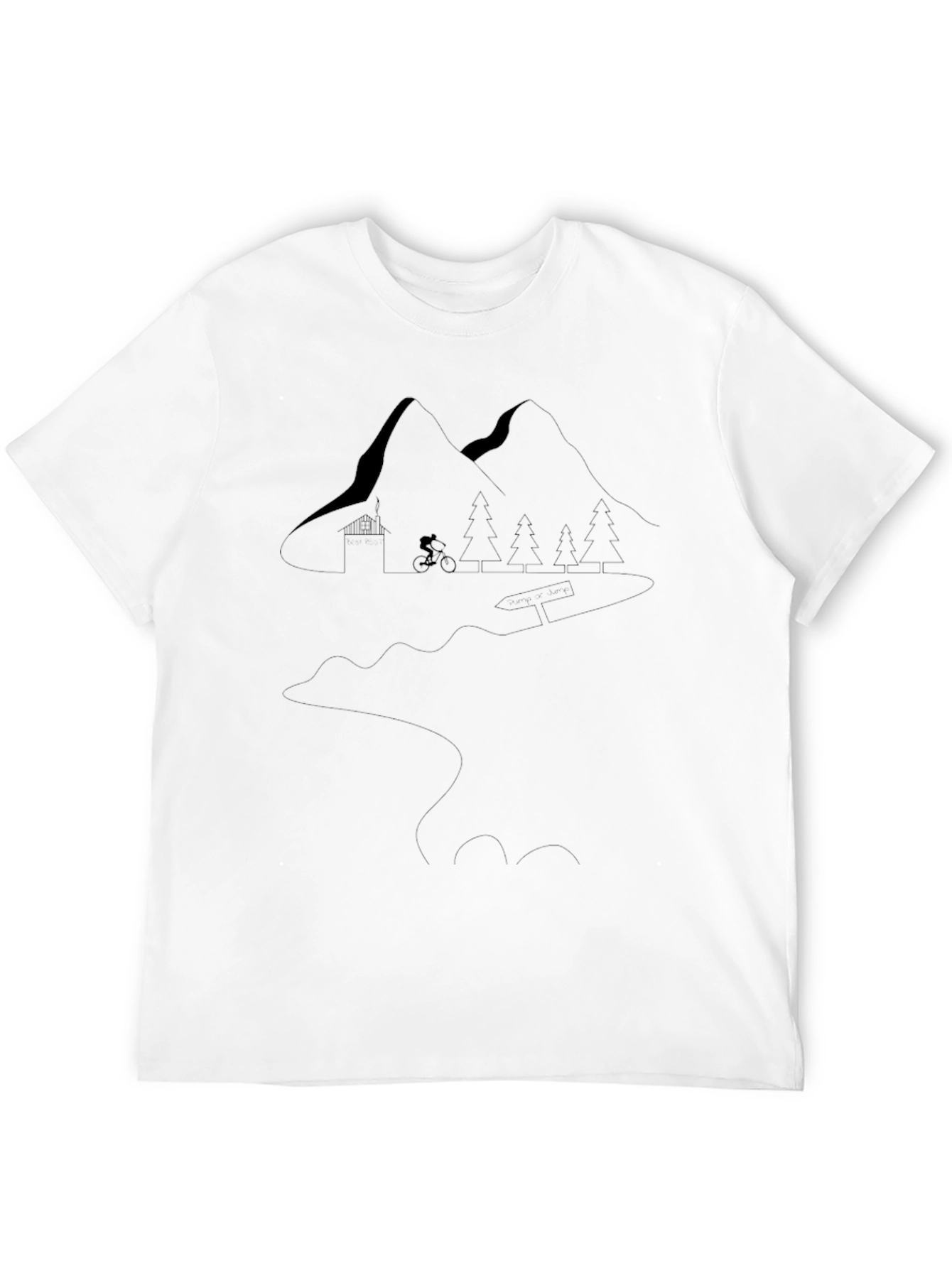 Black Mountain Biking Adventure Tee - Black view 12