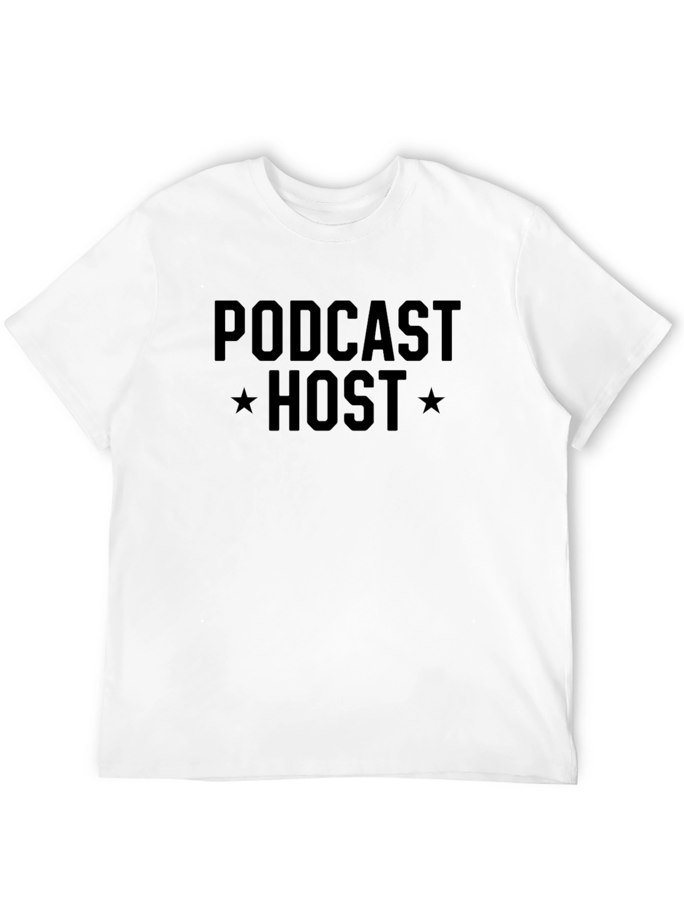 Black Podcast Host Black T-Shirt view 12