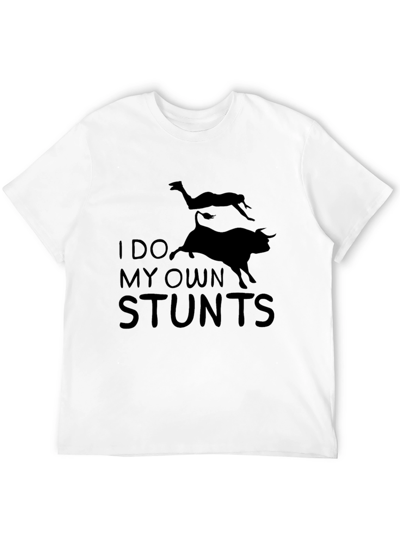 Black I Do My Own Stunts Graphic Tee view 12
