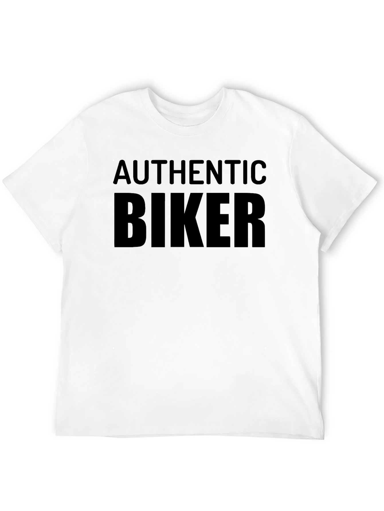 Black Authentic Biker Black T-Shirt view 12