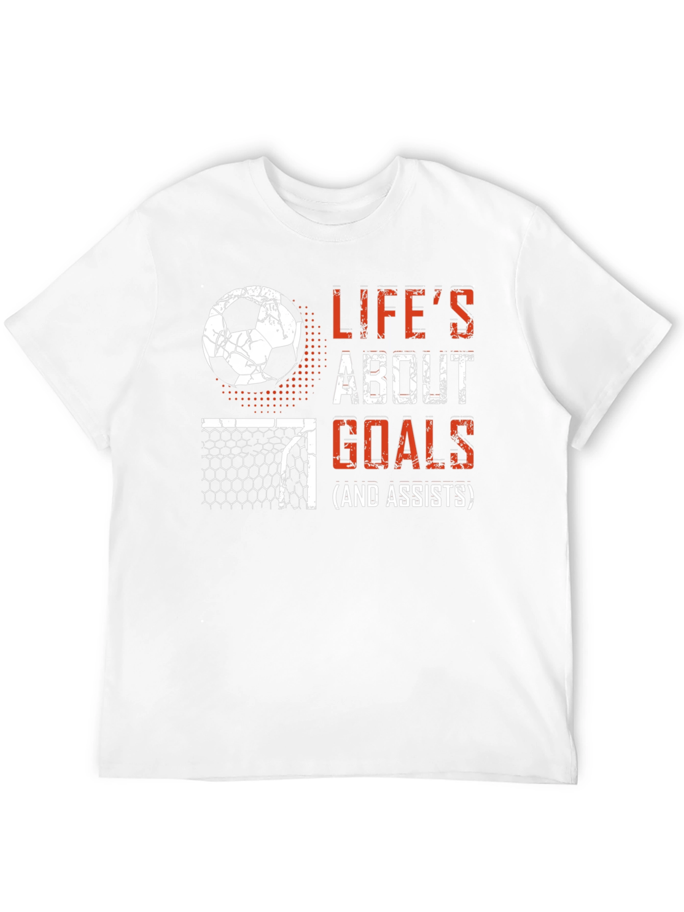 Black Life's About Goals Soccer T-Shirt view 12