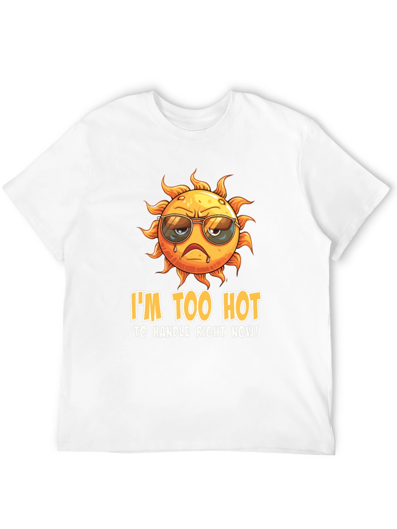 Black I'm Too Hot to Handle Funny Graphic Tee view 12