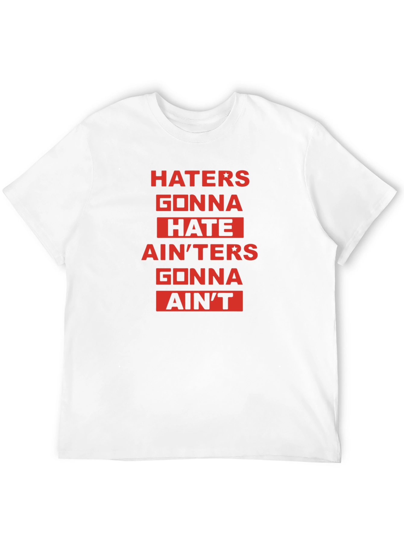 Black Haters Gonna Hate Graphic Tee - Unisex view 12