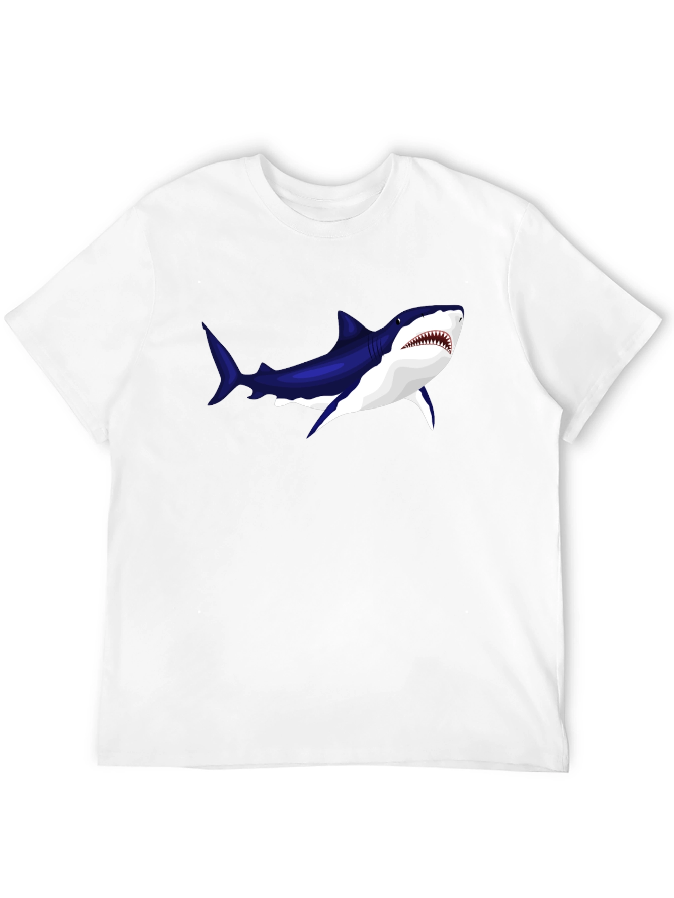 Black Cool Shark Graphic Black T-Shirt view 12