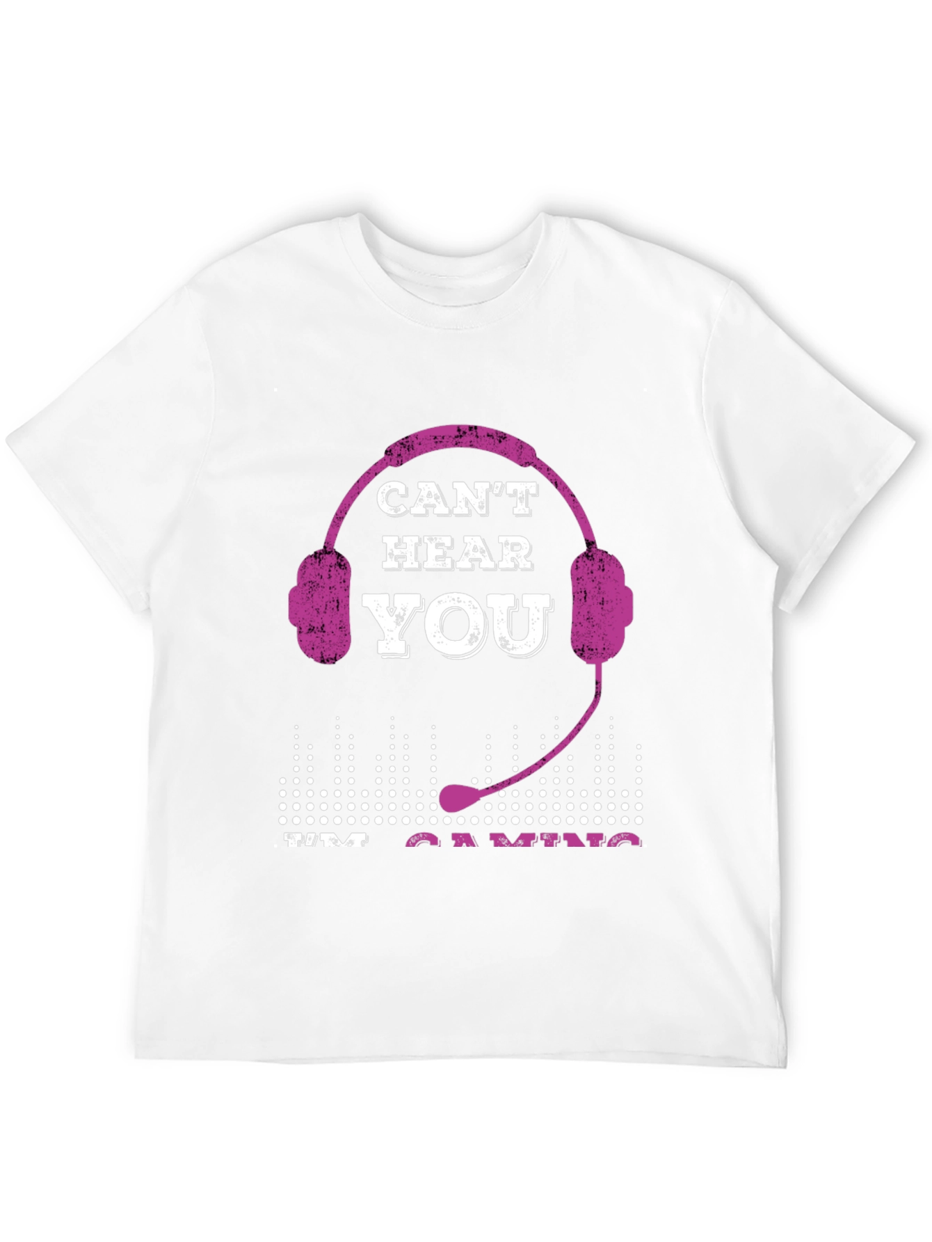 Black Can't Hear You I'm Gaming T-Shirt view 12