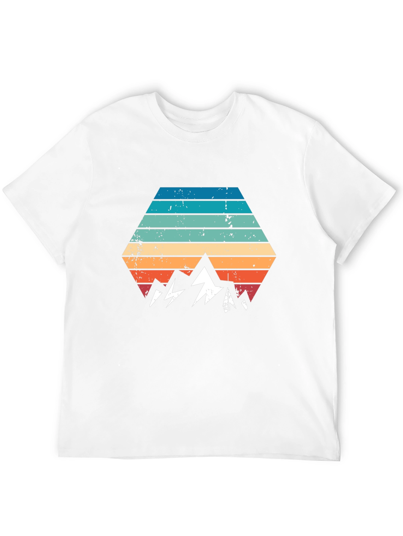 Black Retro Mountainscape Graphic Tee - Black view 12