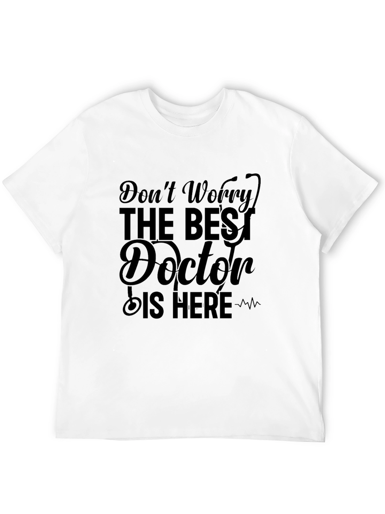 Black Best Doctor Here Black Graphic Tee view 12