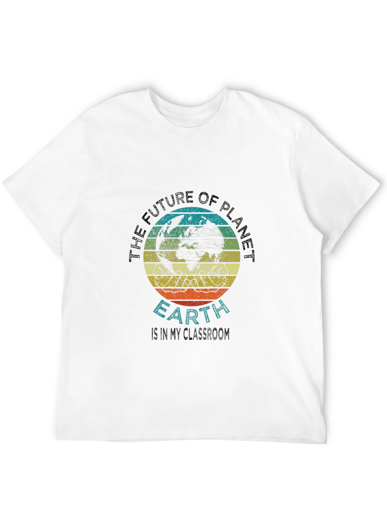 Black Planet Earth Classroom T-Shirt view 12