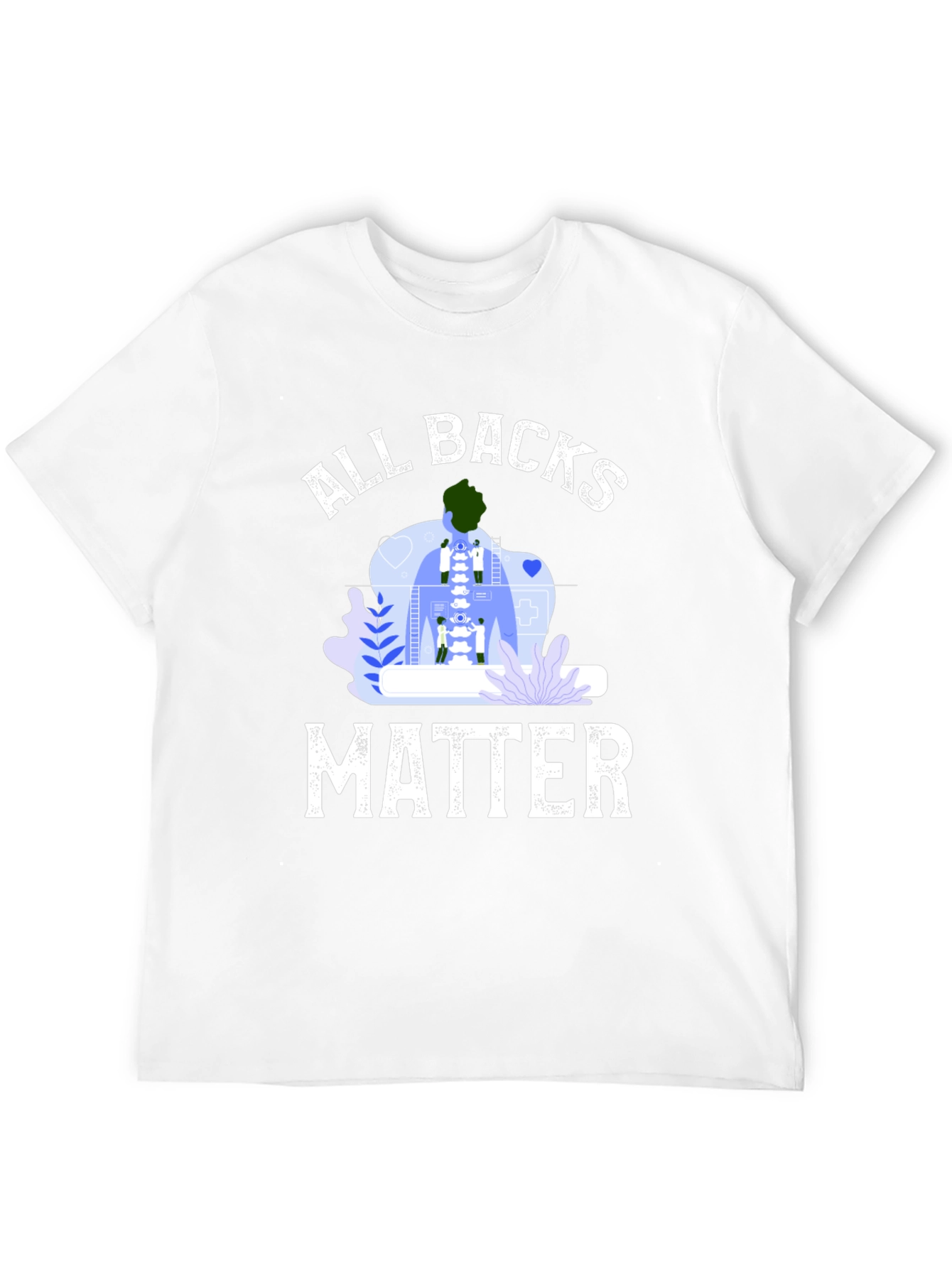 All Backs Matter T-Shirt Chiropractic Spine Tee - 12