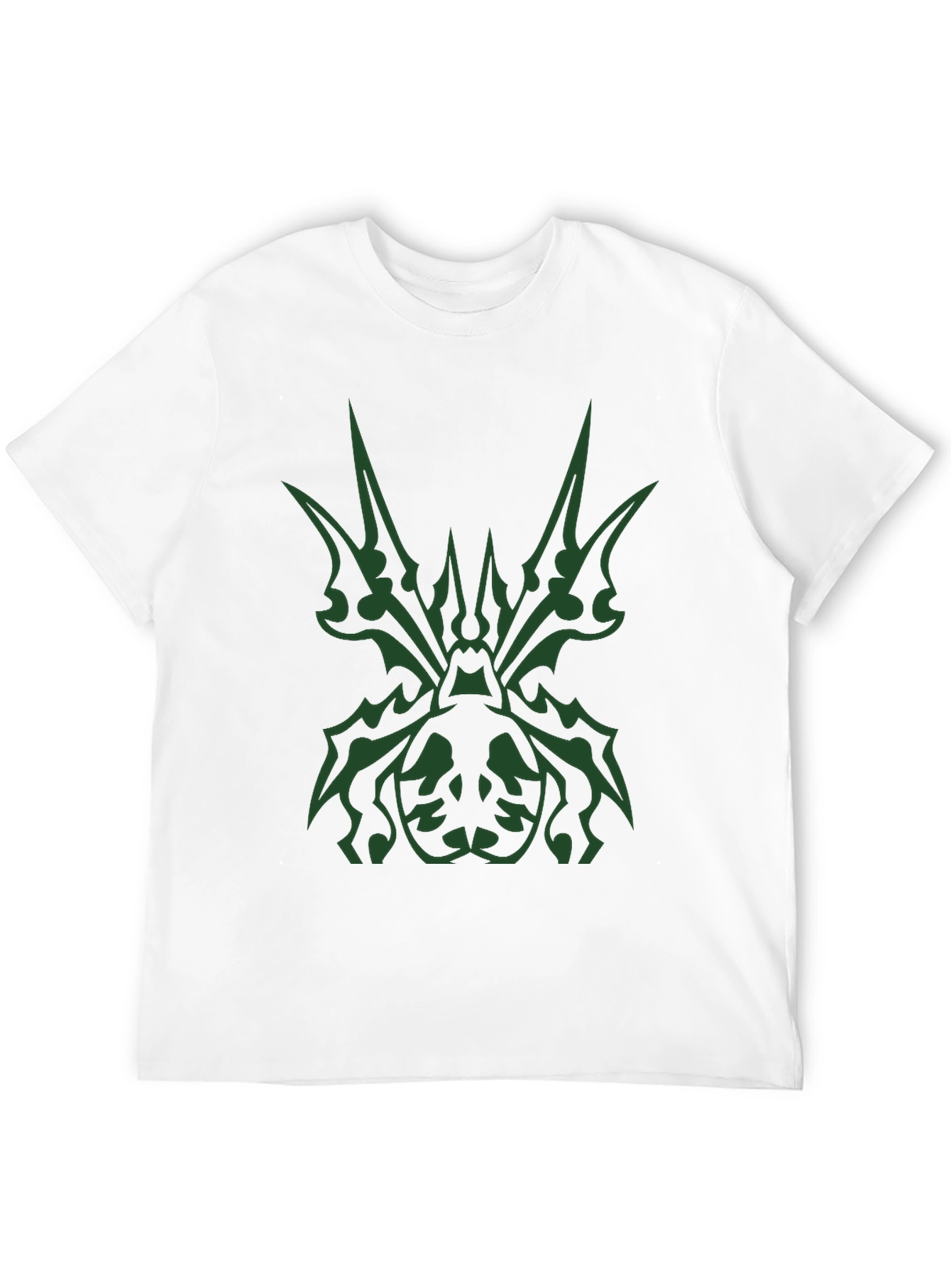 Black Tribal Spider Graphic Black T-Shirt view 12