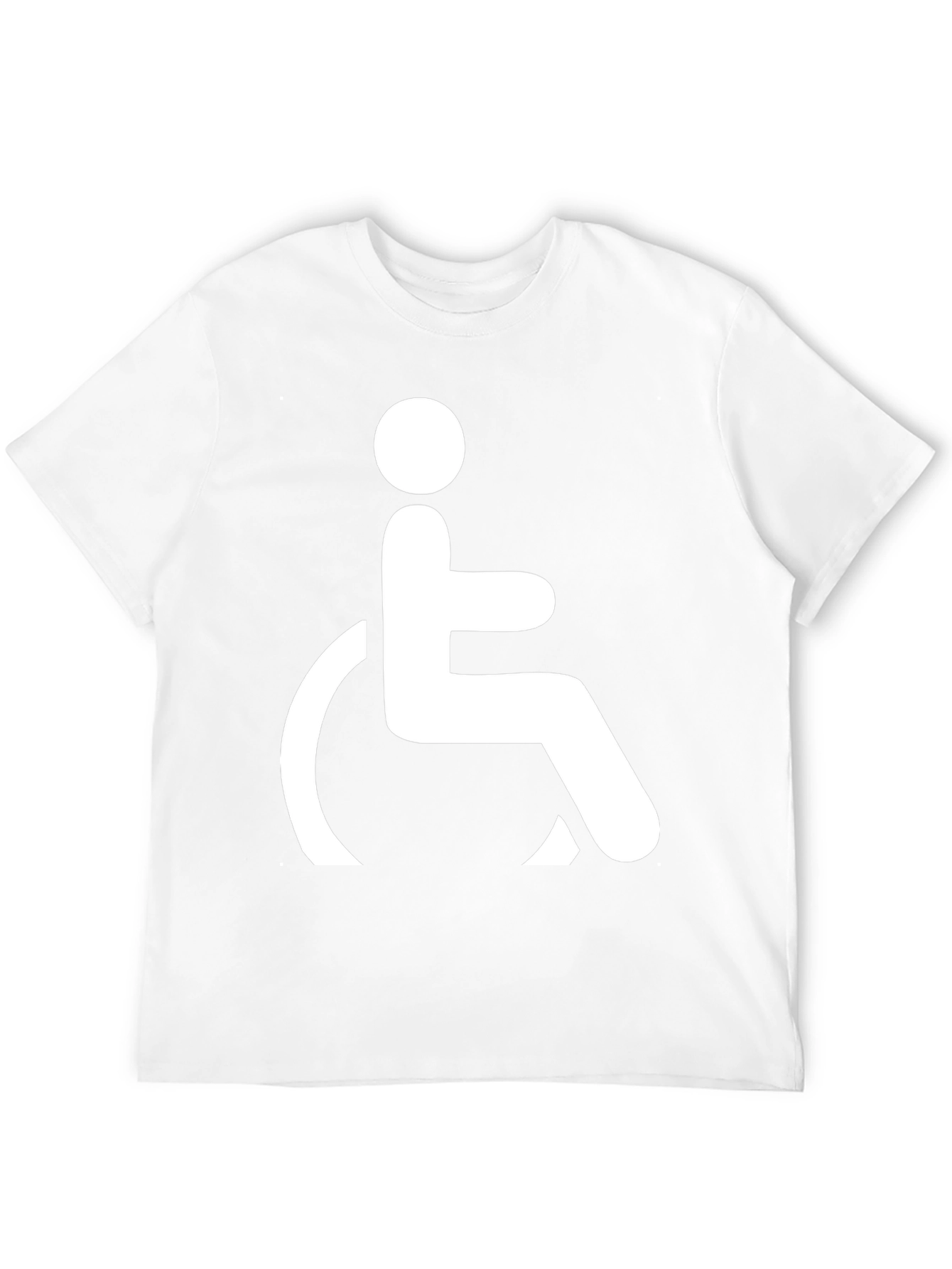 Black Black T-Shirt with Wheelchair Symbol view 12