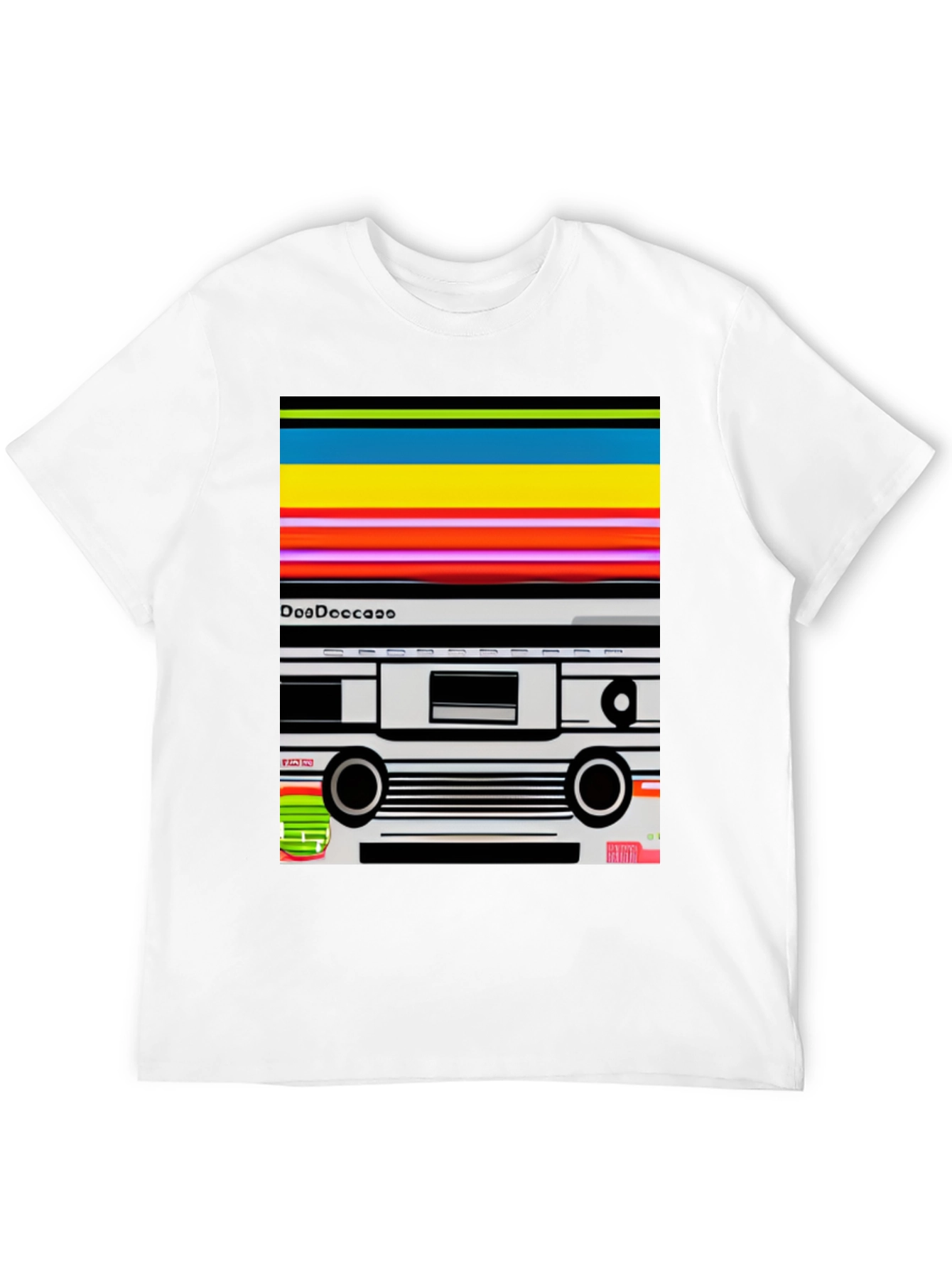 Black Retro Cassette Tape Graphic Tee - Black view 12