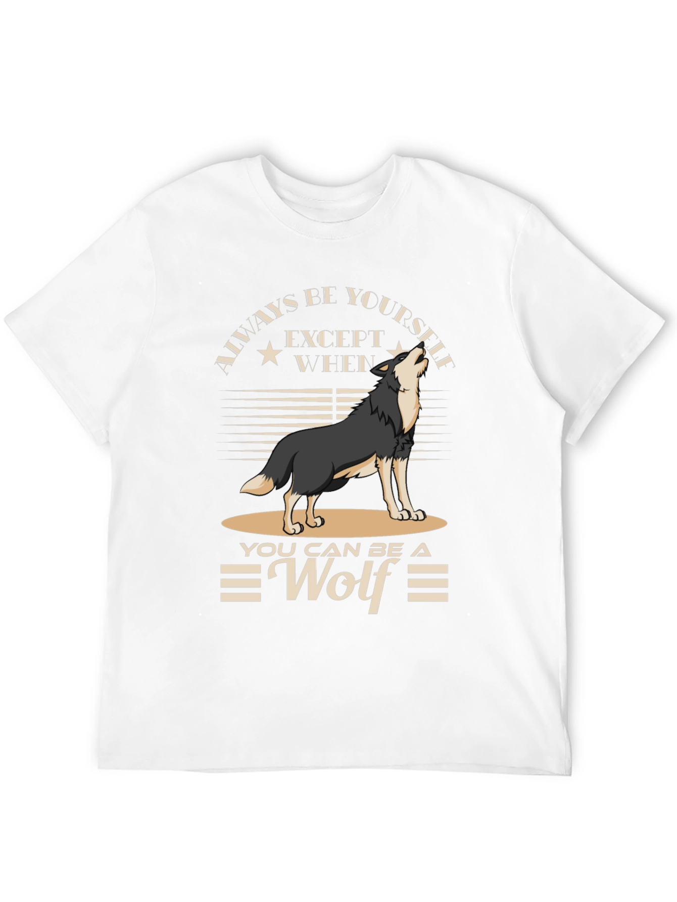 Black Always Be Yourself Unless You Can Be A Wolf T-Shirt view 12