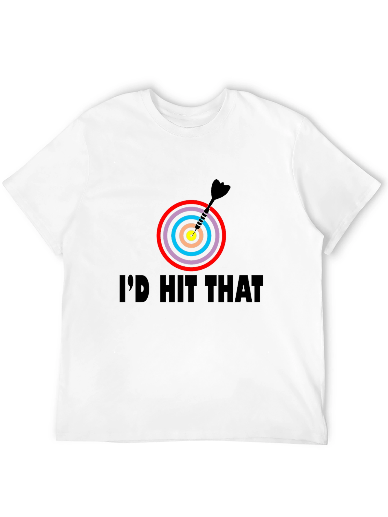 Black I'd Hit That Dartboard Graphic Tee view 12