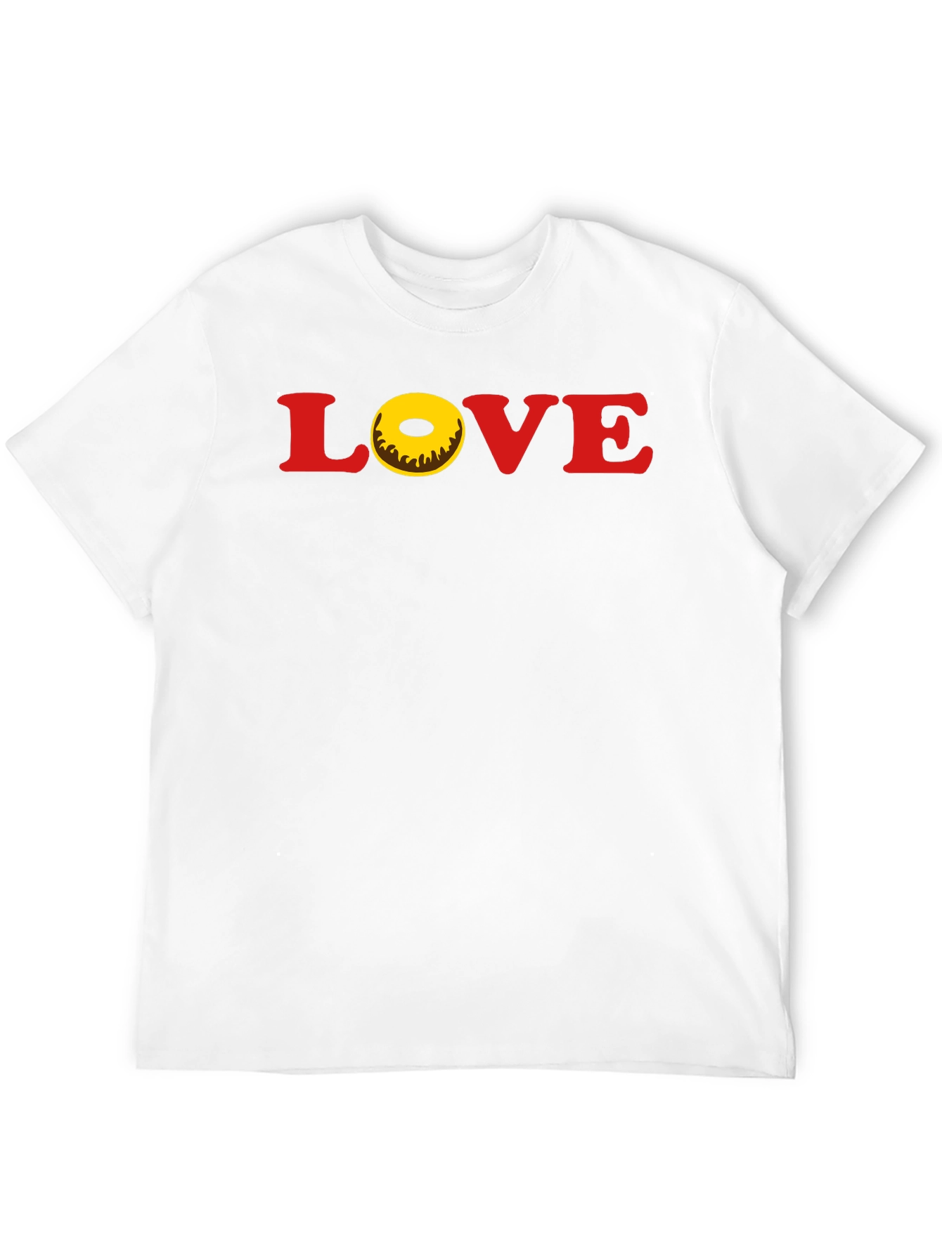 Black Love Donut T-Shirt - Casual Graphic Tee view 12