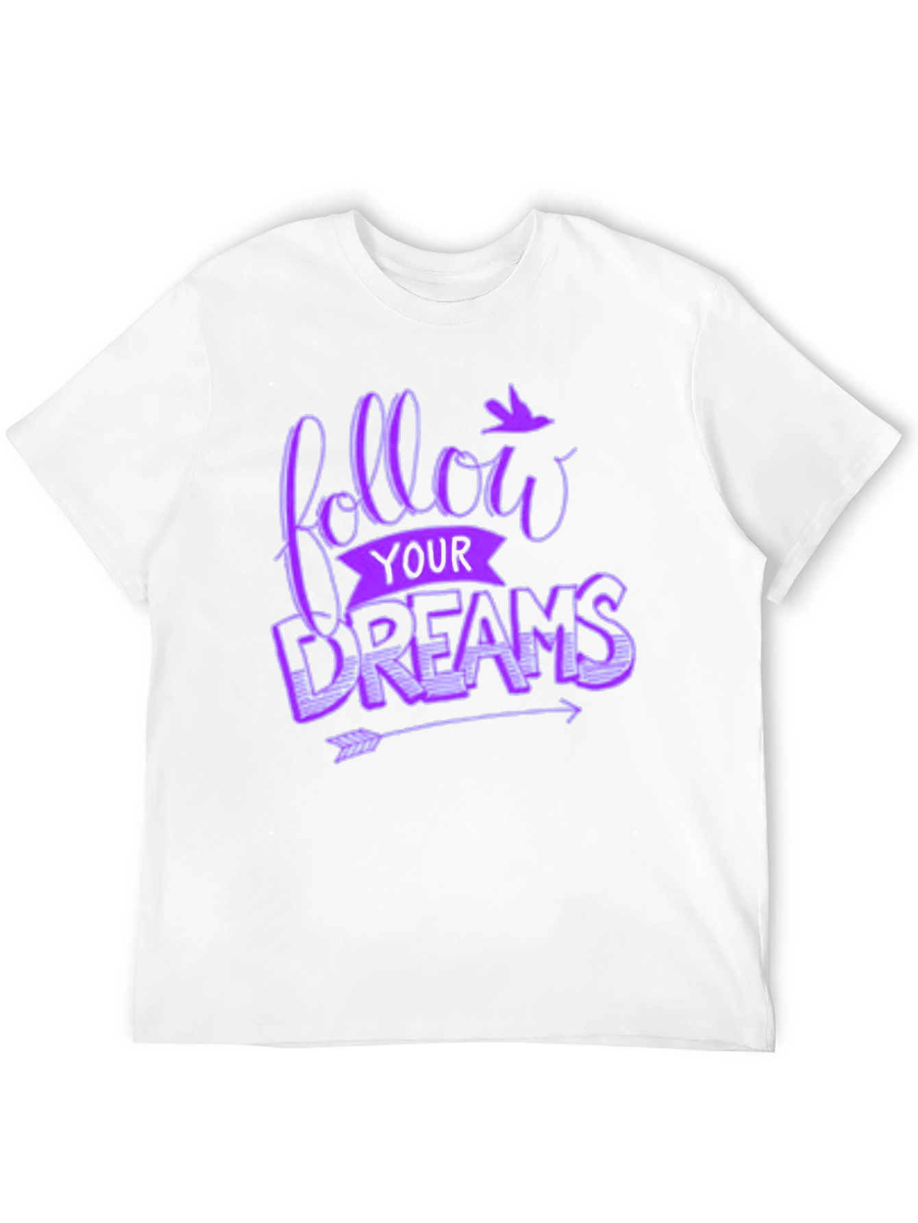 Black Follow Your Dreams Graphic Tee - Unisex Black T-Shirt view 12