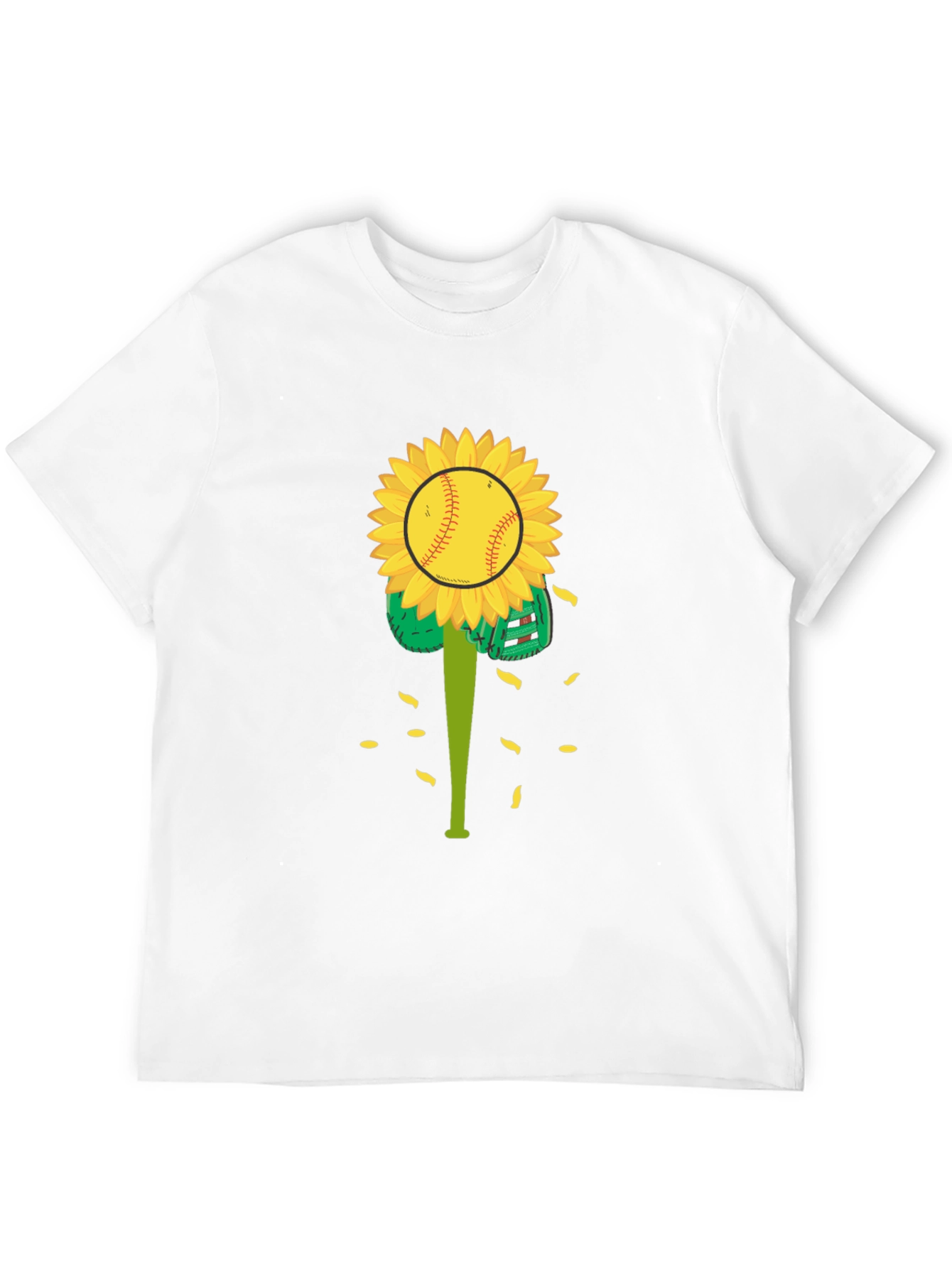 Black Sunflower Baseball Graphic Tee view 12