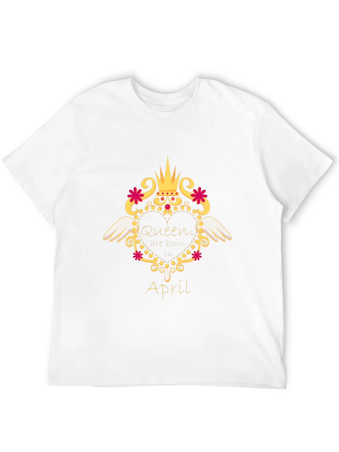 Black Queen Born in April Black T-Shirt view 12