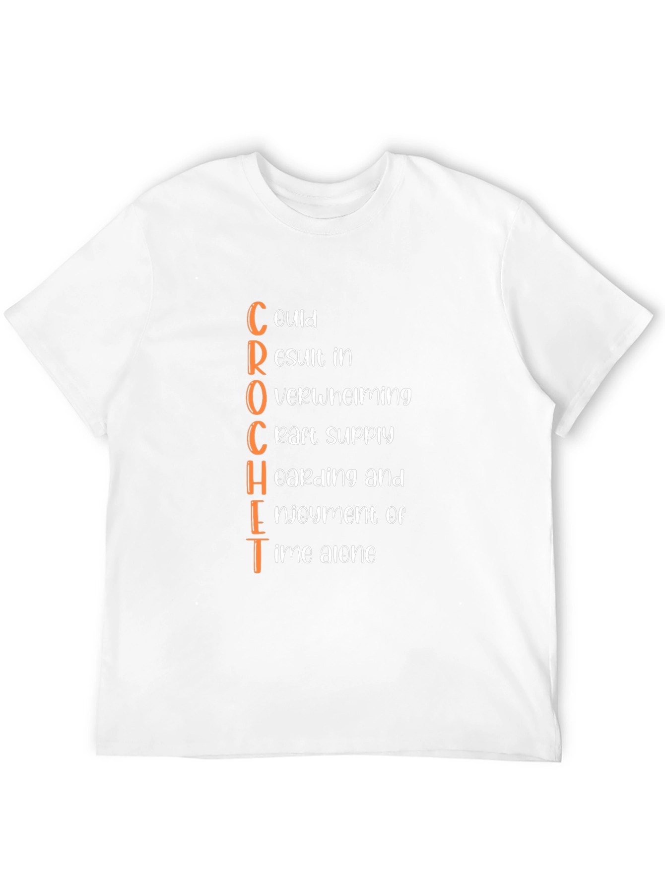 Black Crochet Addiction T-Shirt view 12