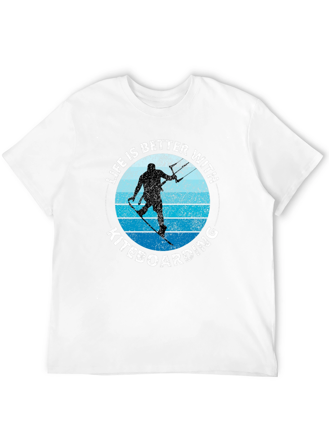 Black Kiteboarding Life T-Shirt - Watersport Apparel view 12