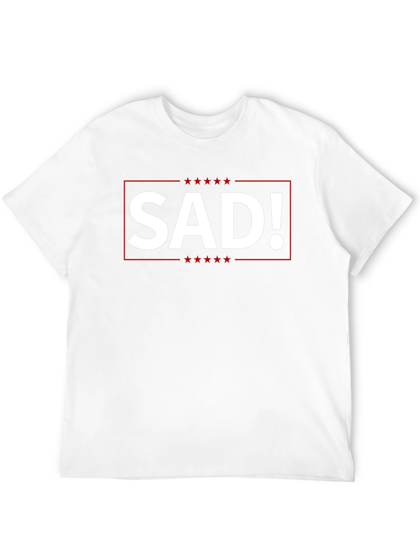 Black SAD! Graphic Tee - Political Statement Shirt view 12