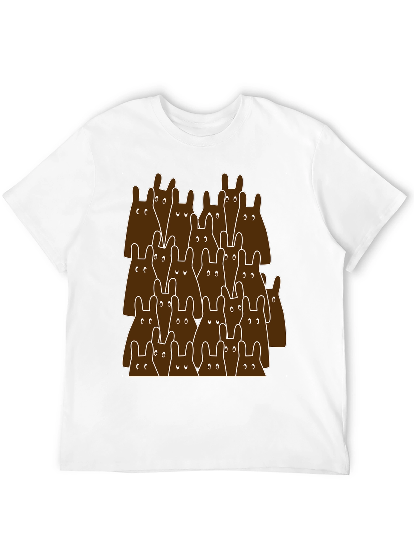 Black Funny Bear Graphic Tee - Unique Animal Print Shirt view 12