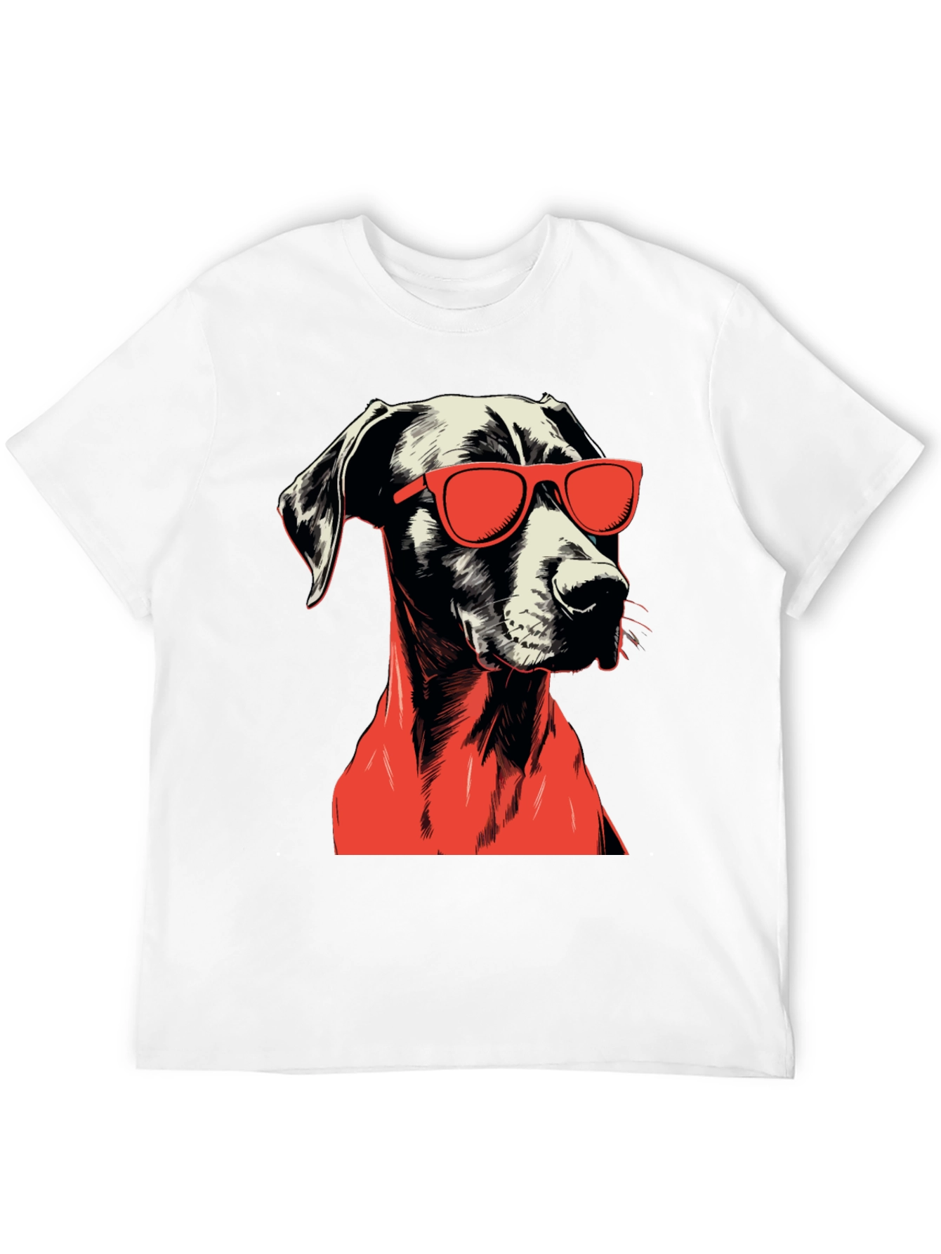 Black Cool Dog Graphic Tee - Black view 12