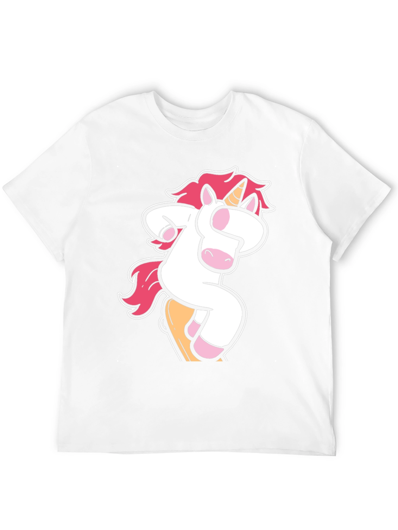 Black Unicorn Skateboarder Graphic T-Shirt view 12