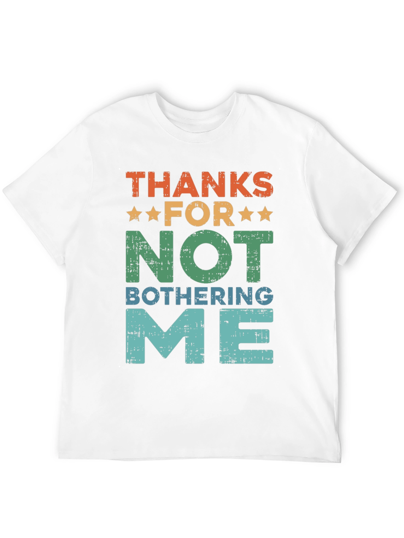 Black Funny Graphic T-Shirt - Thanks For Not Bothering Me view 12
