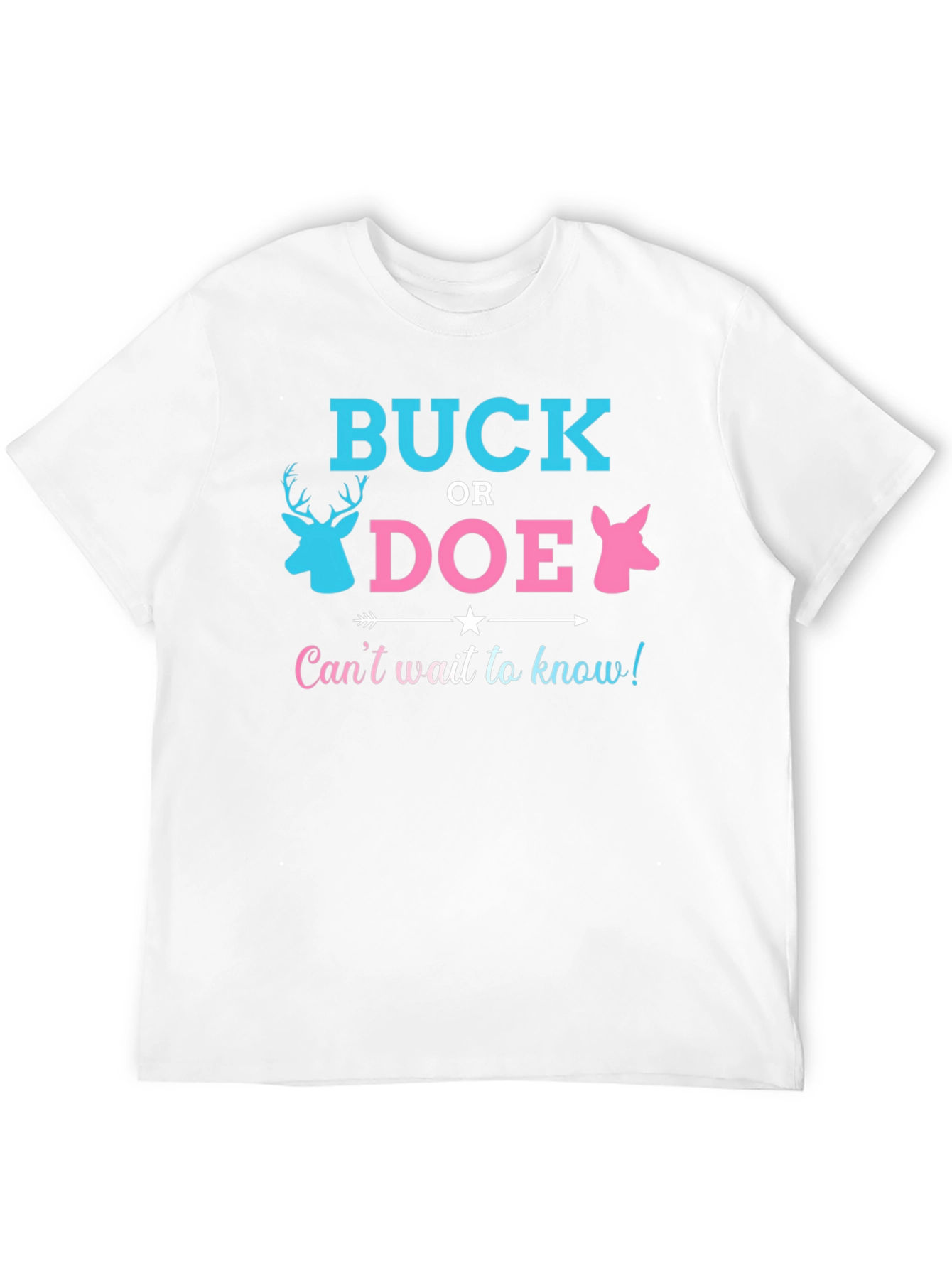 Black Buck or Doe Gender Reveal T-Shirt view 12
