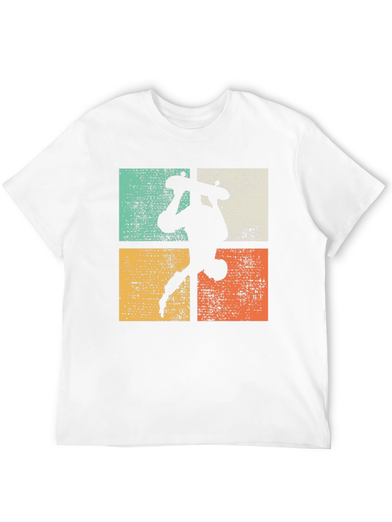 Black Retro Skateboarder Graphic Tee view 12