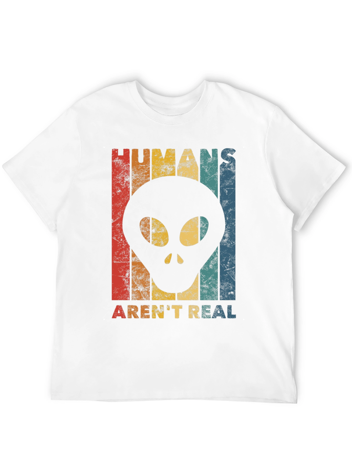 Black Humans Aren't Real Alien T-Shirt view 12