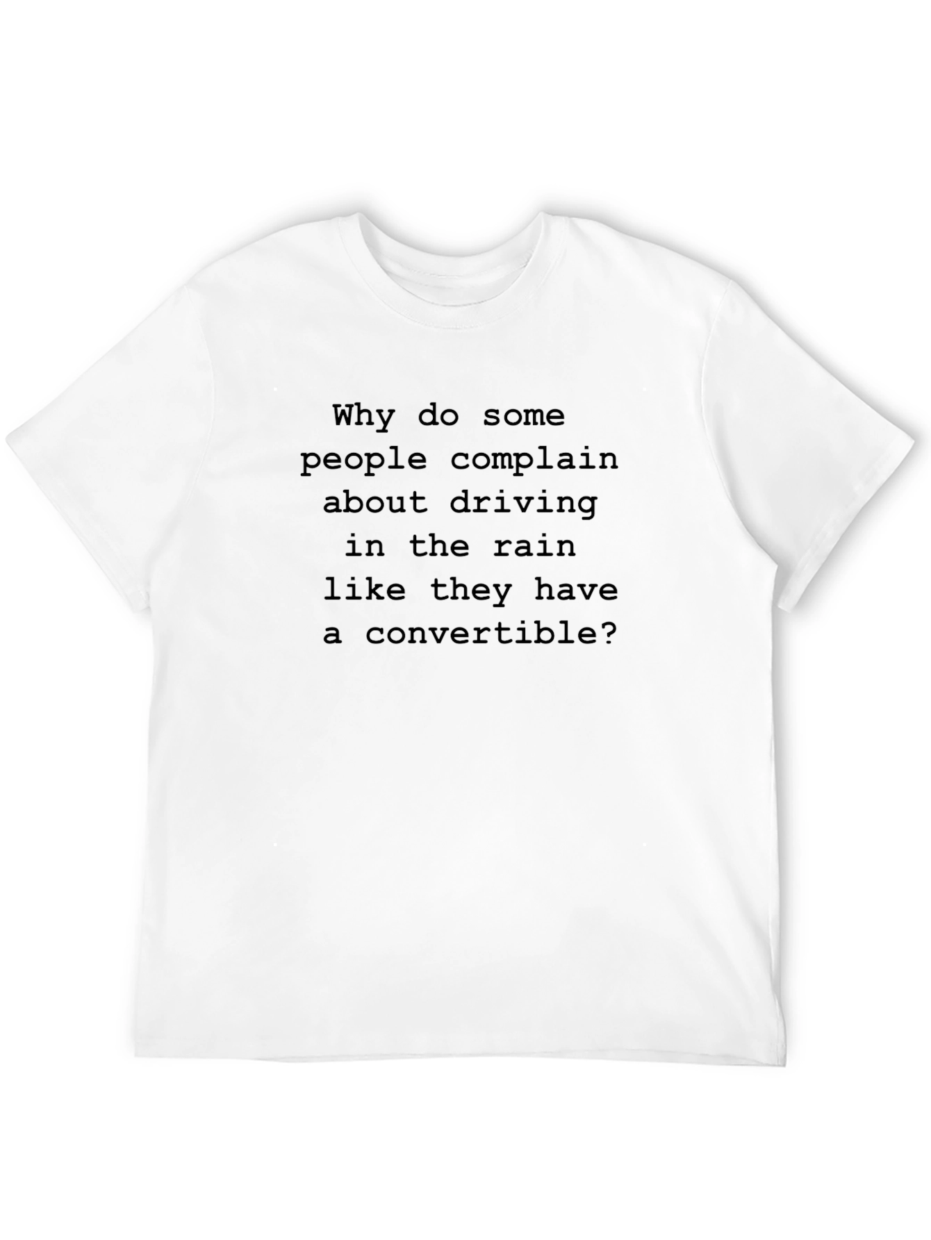 Black Convertible Humor T-Shirt view 12