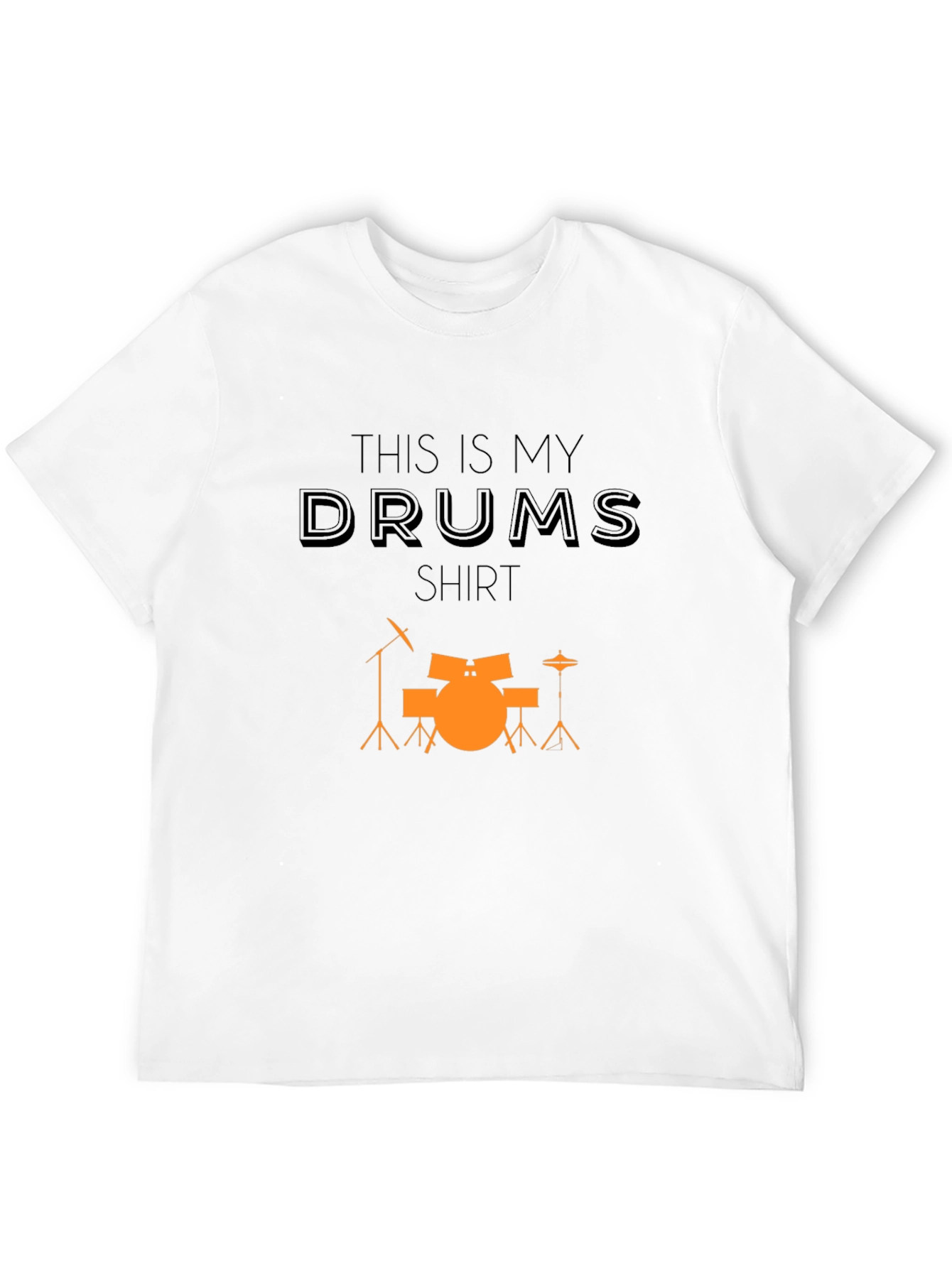 Black This Is My Drums Shirt Black Cotton Tee view 12