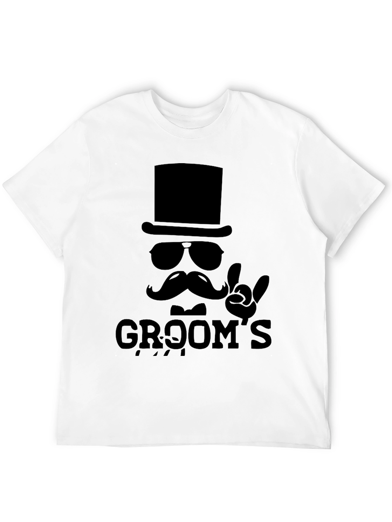 Black Groom's Rock & Roll Wedding T-Shirt view 12