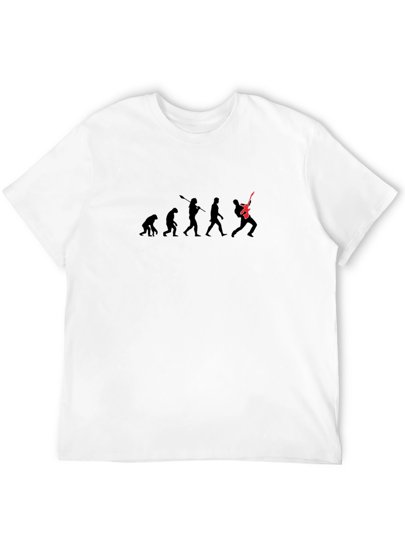 Black Evolution of Rock T-Shirt - Black Graphic Tee view 12