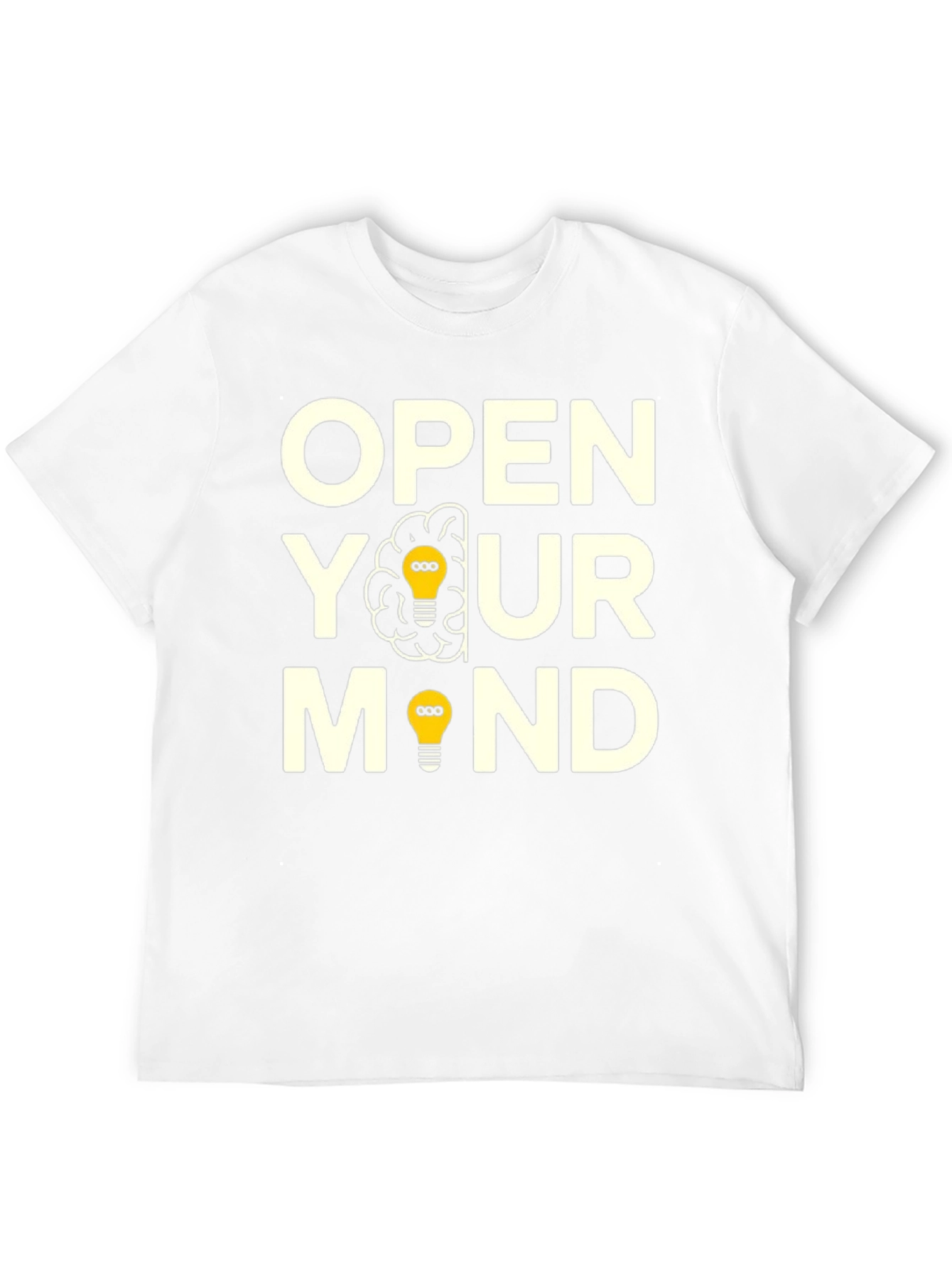 Black Open Your Mind Graphic T-Shirt - Creative Thinking Tee view 12