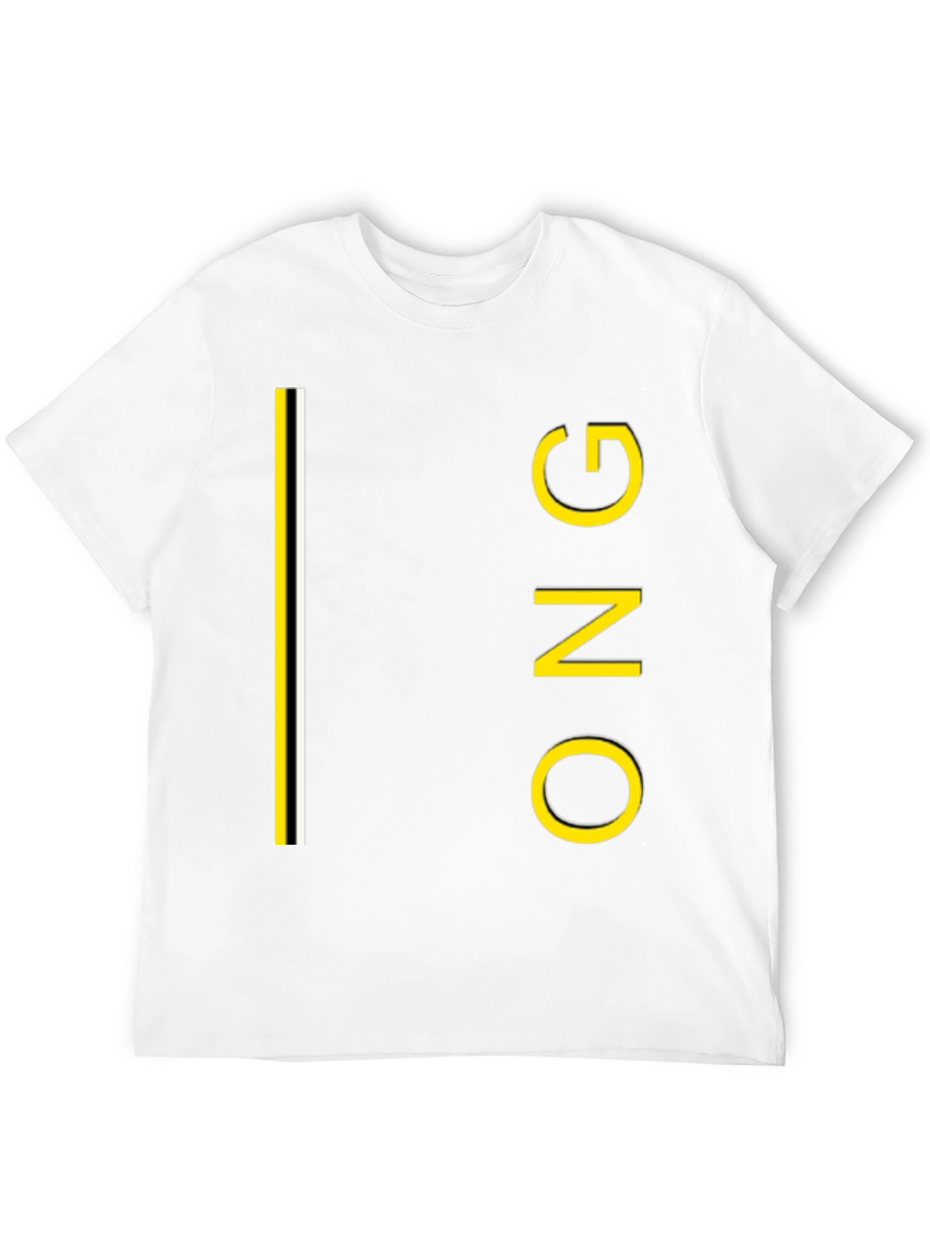 Black ONG Graphic Tee - Black Crew Neck Cotton T-Shirt view 12
