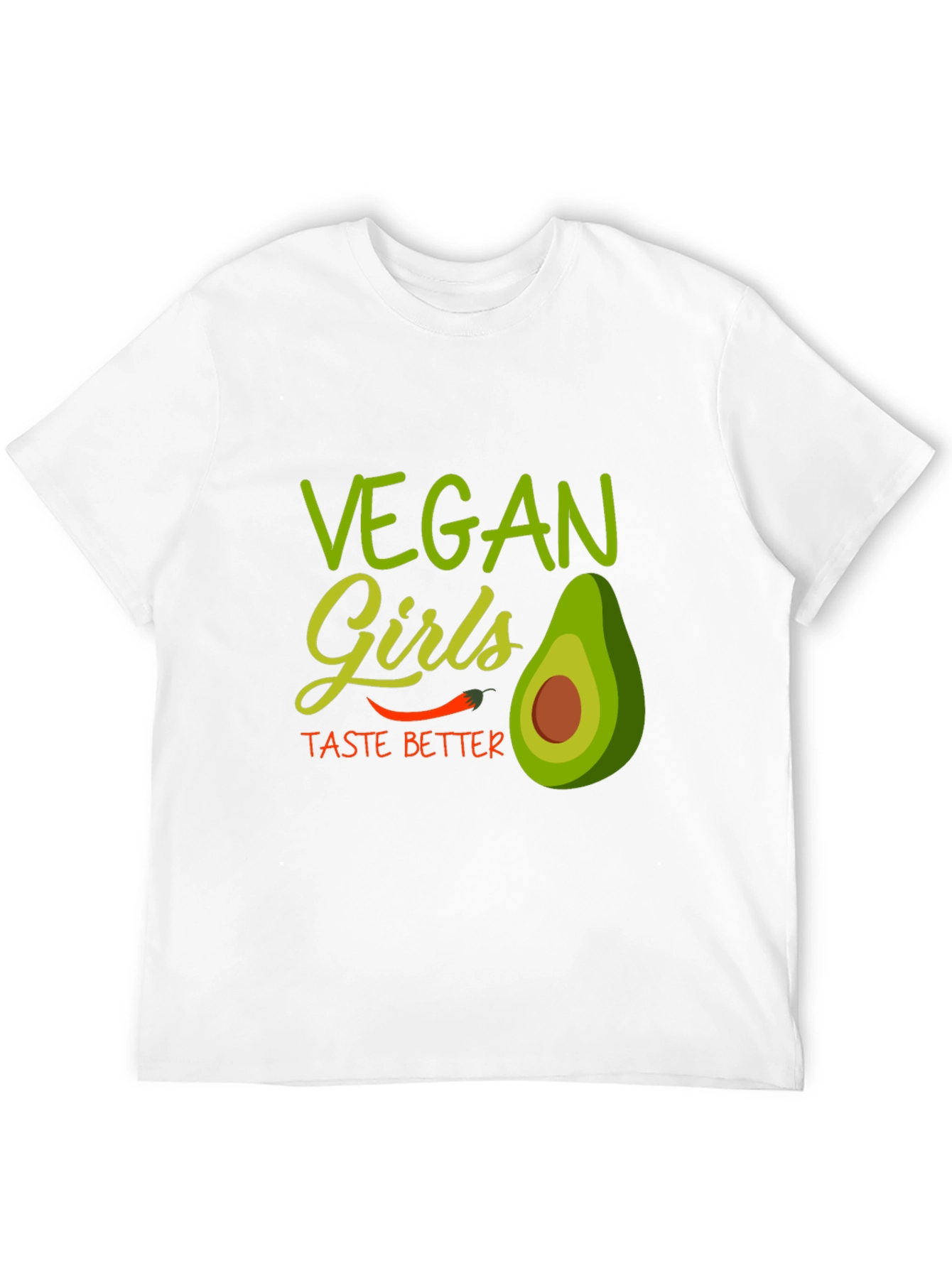 Black Vegan Girls Taste Better T-Shirt view 12