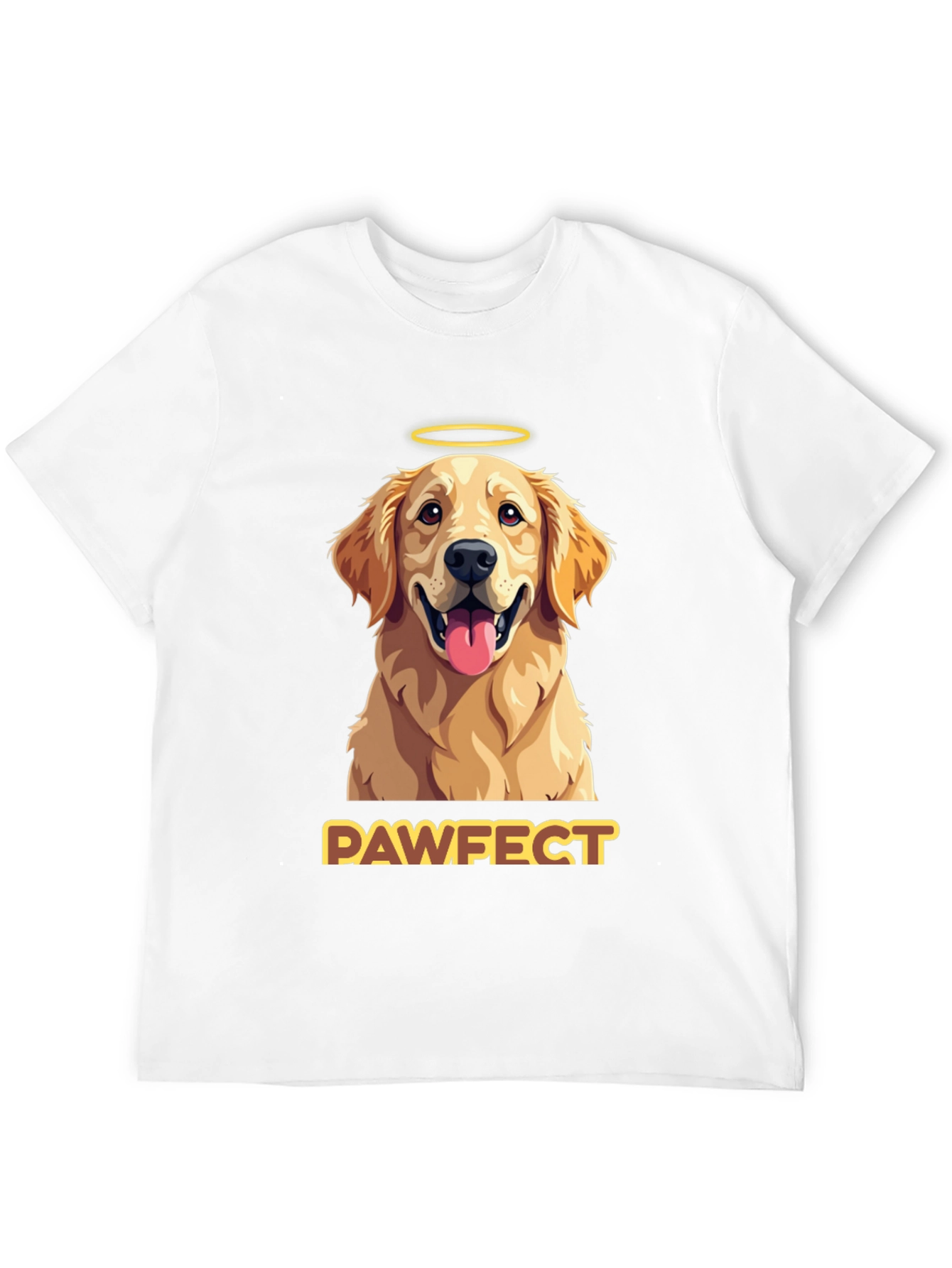 Black Pawfect Golden Retriever Graphic T-Shirt view 12